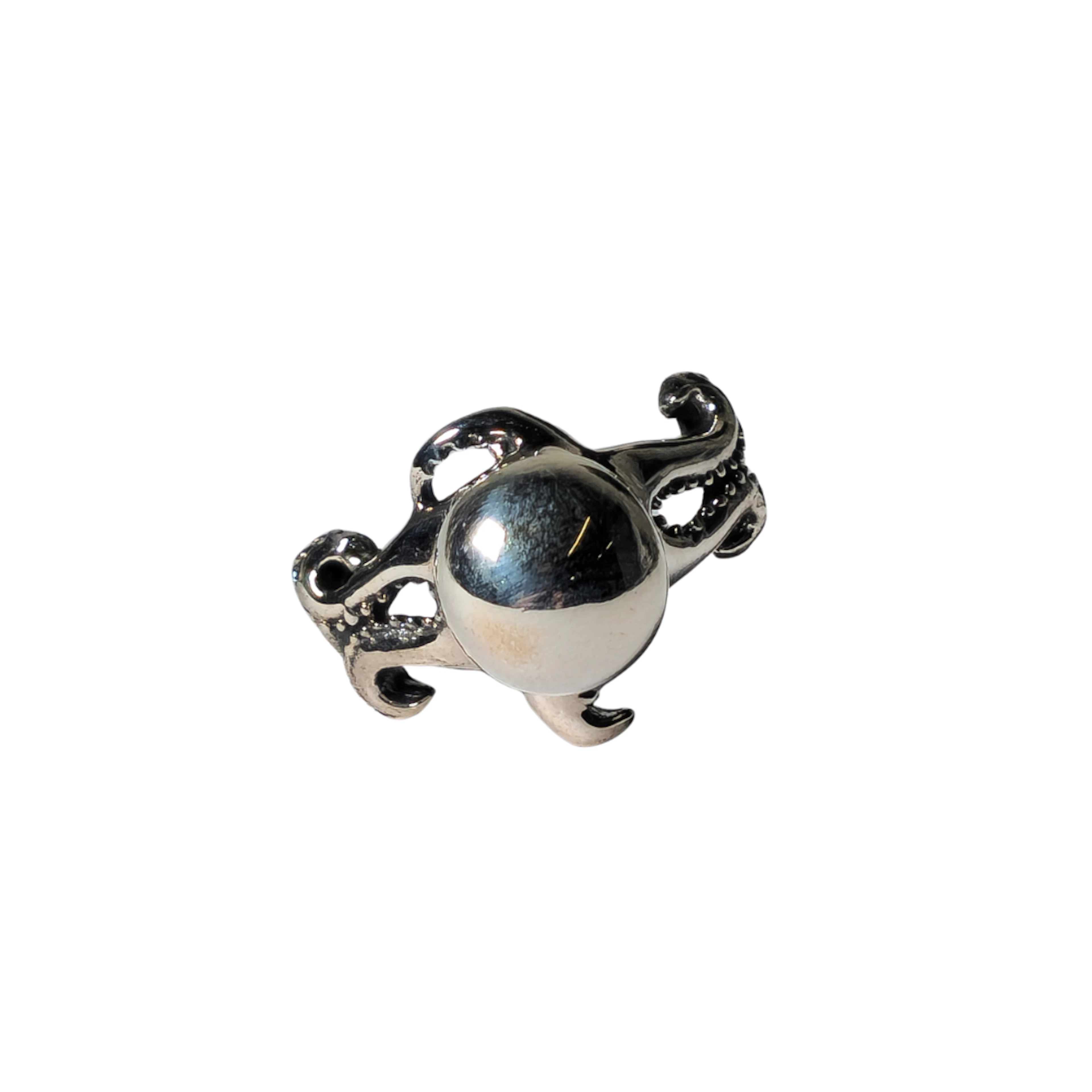 Anillo "pulpo" en plata.