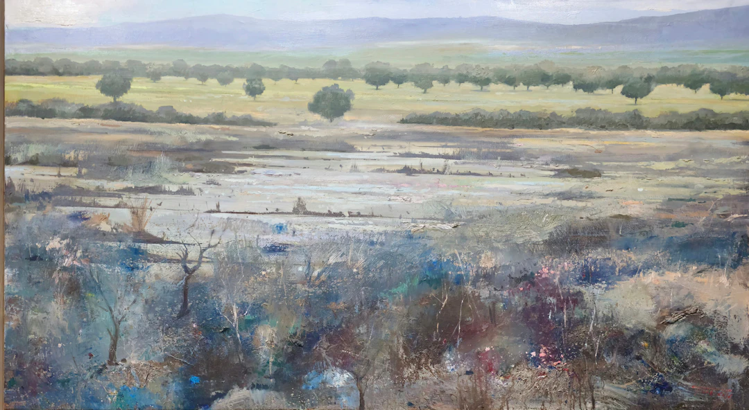CRISTÓBAL PÉREZ GARCÍA. Daimiel 1976, firmado y fechado al dorso.