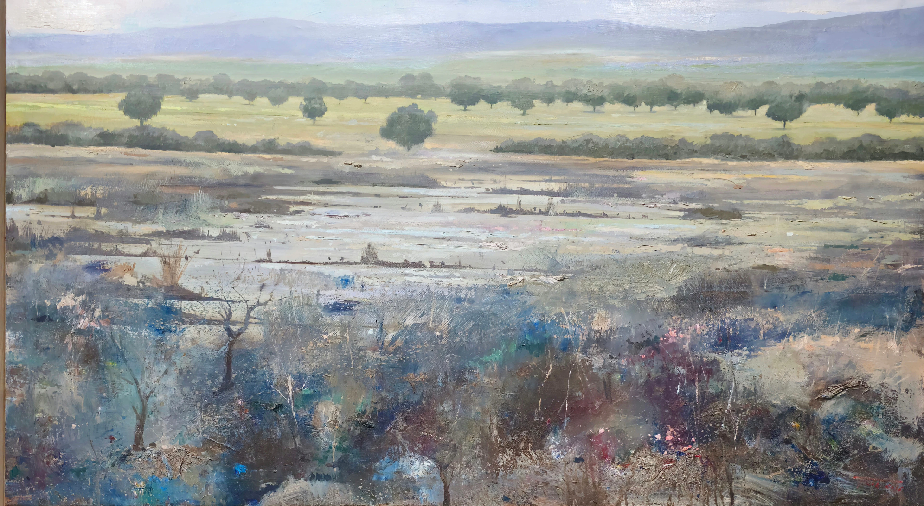 CRISTÓBAL PÉREZ GARCÍA. Daimiel 1976, firmado y fechado al dorso.