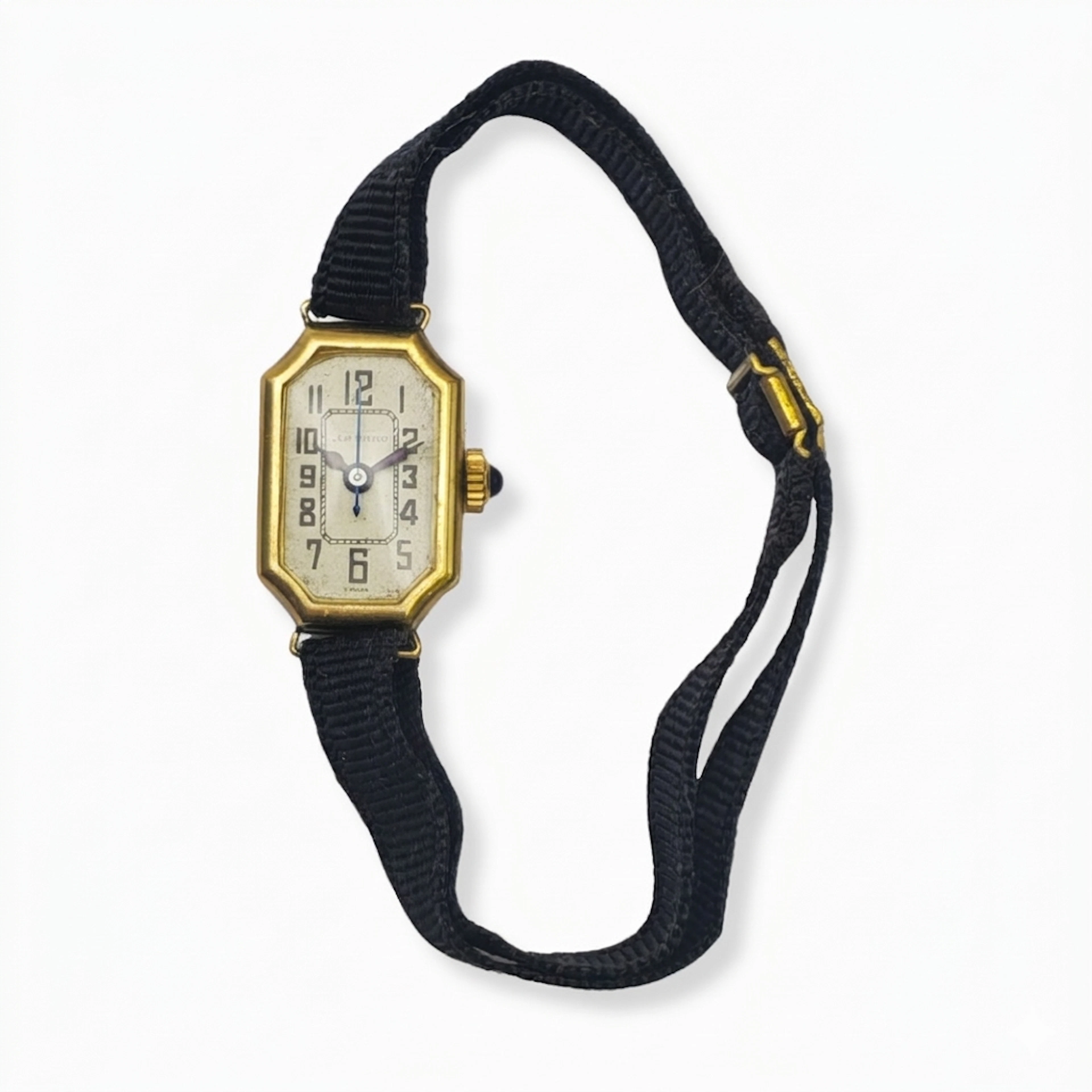 Reloj de dama Art Déco "LE PARC" Swiss en oro 18K. Circa 1920-1940.
