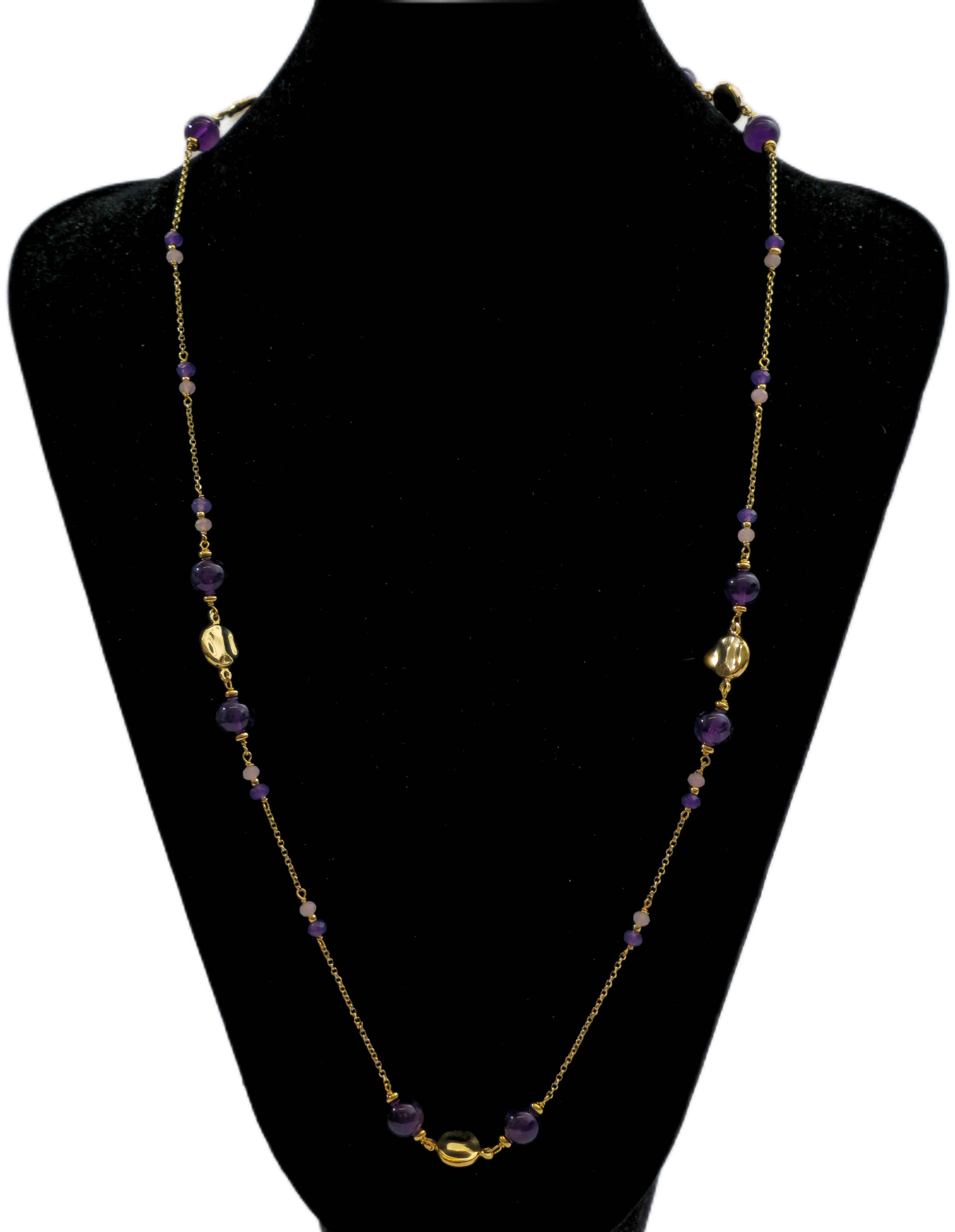 Collar en plata y amatista.