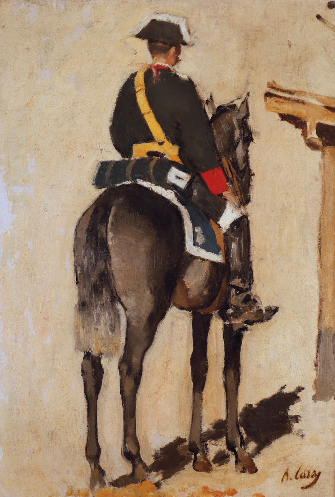 RAMON CASAS (1866–1932). Guardia civil a caballo.