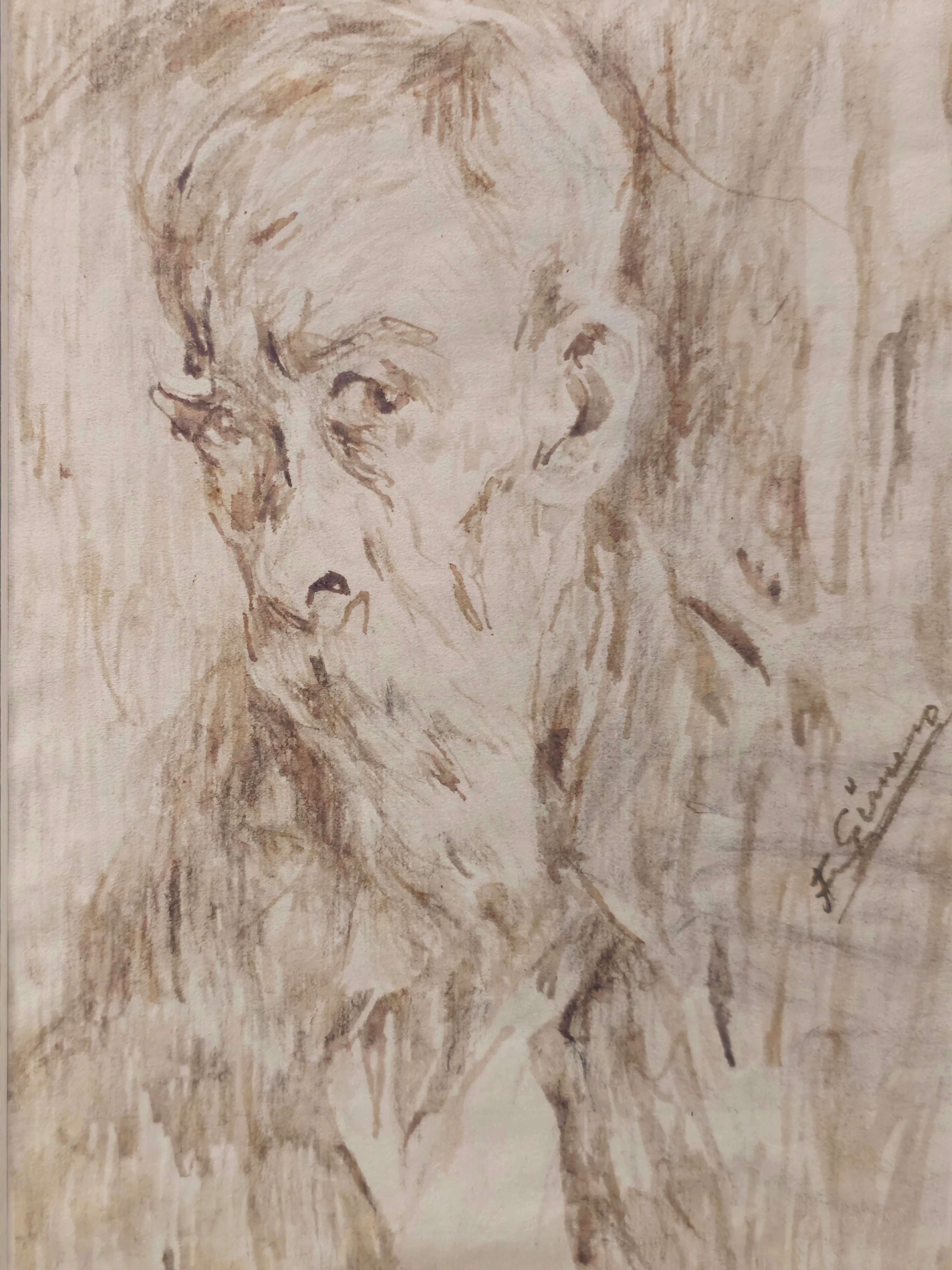 FRANCESC GIMENO (1858-1927). Autorretratos.