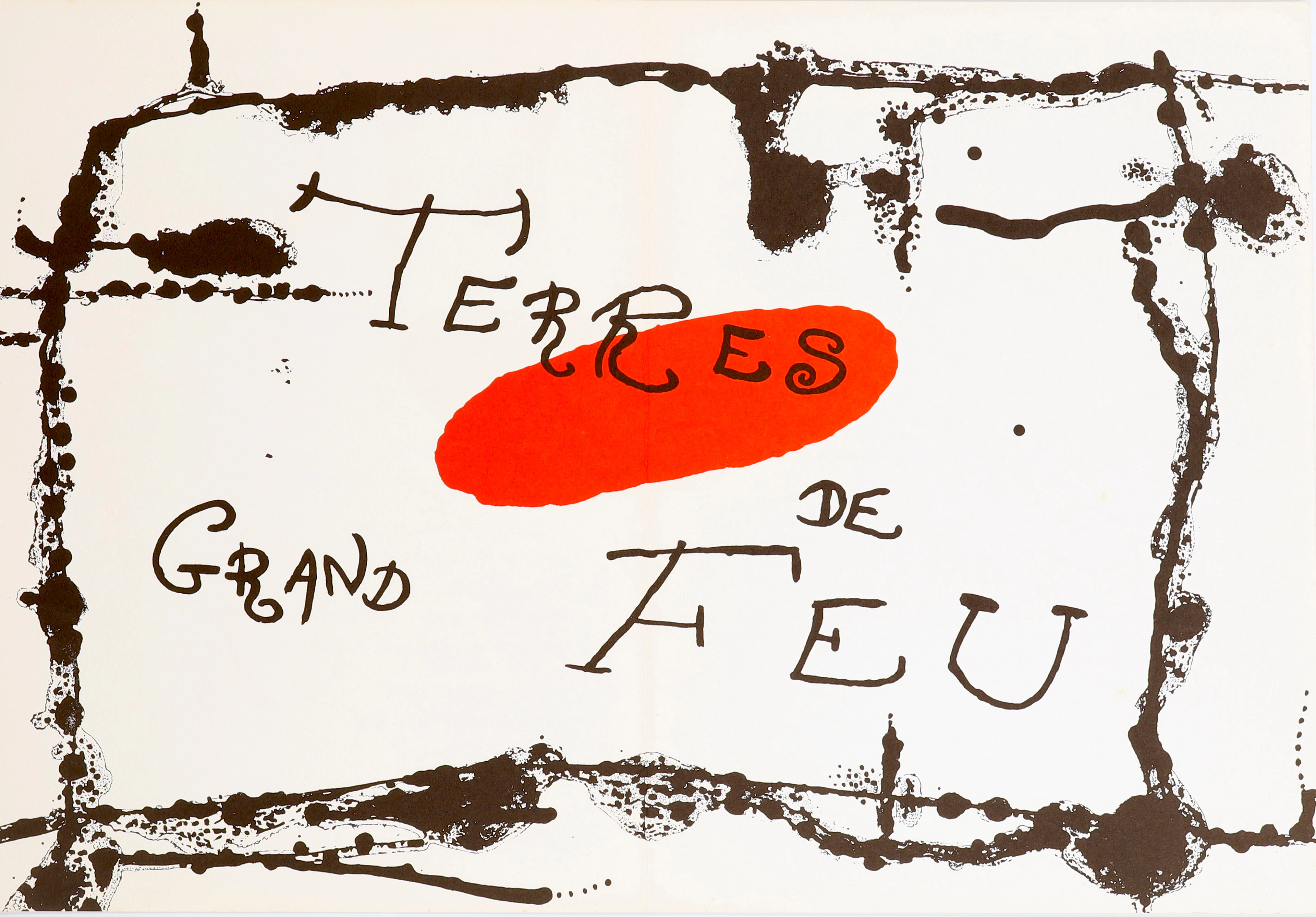JOAN MIRÓ. "Terres de Grand Feu".