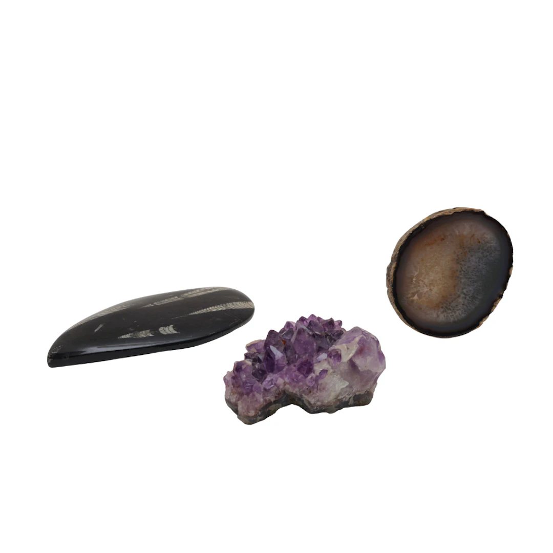 COLECCIÓN DE TRES MINERALES.