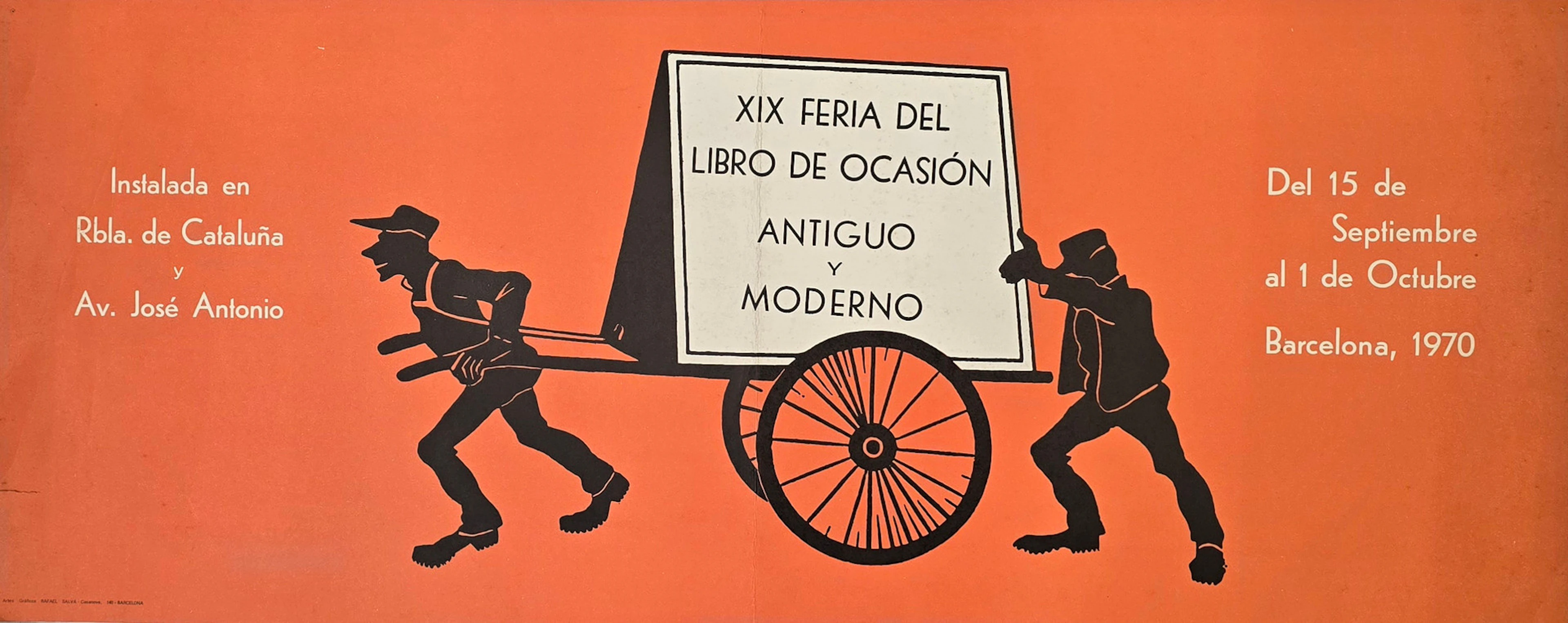 CARTEL "XIX FERIA DEL LIBRO DE OCASIÓN: ANTIGUO Y MODERNO".