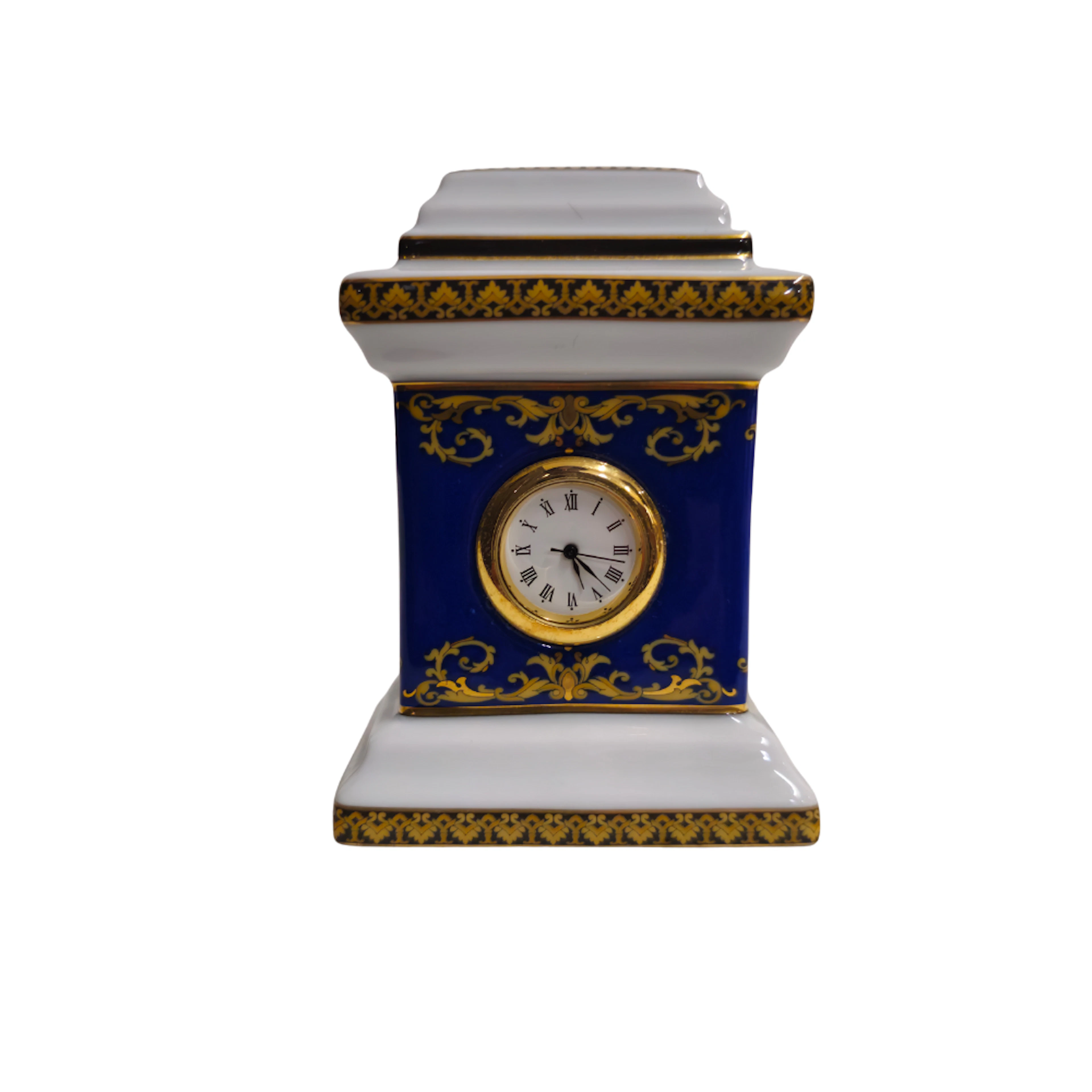 VERSACE ROSENTHAL. RELOJ DESPERTADOR DE SOBREMESA. MEDUSA BLEU.