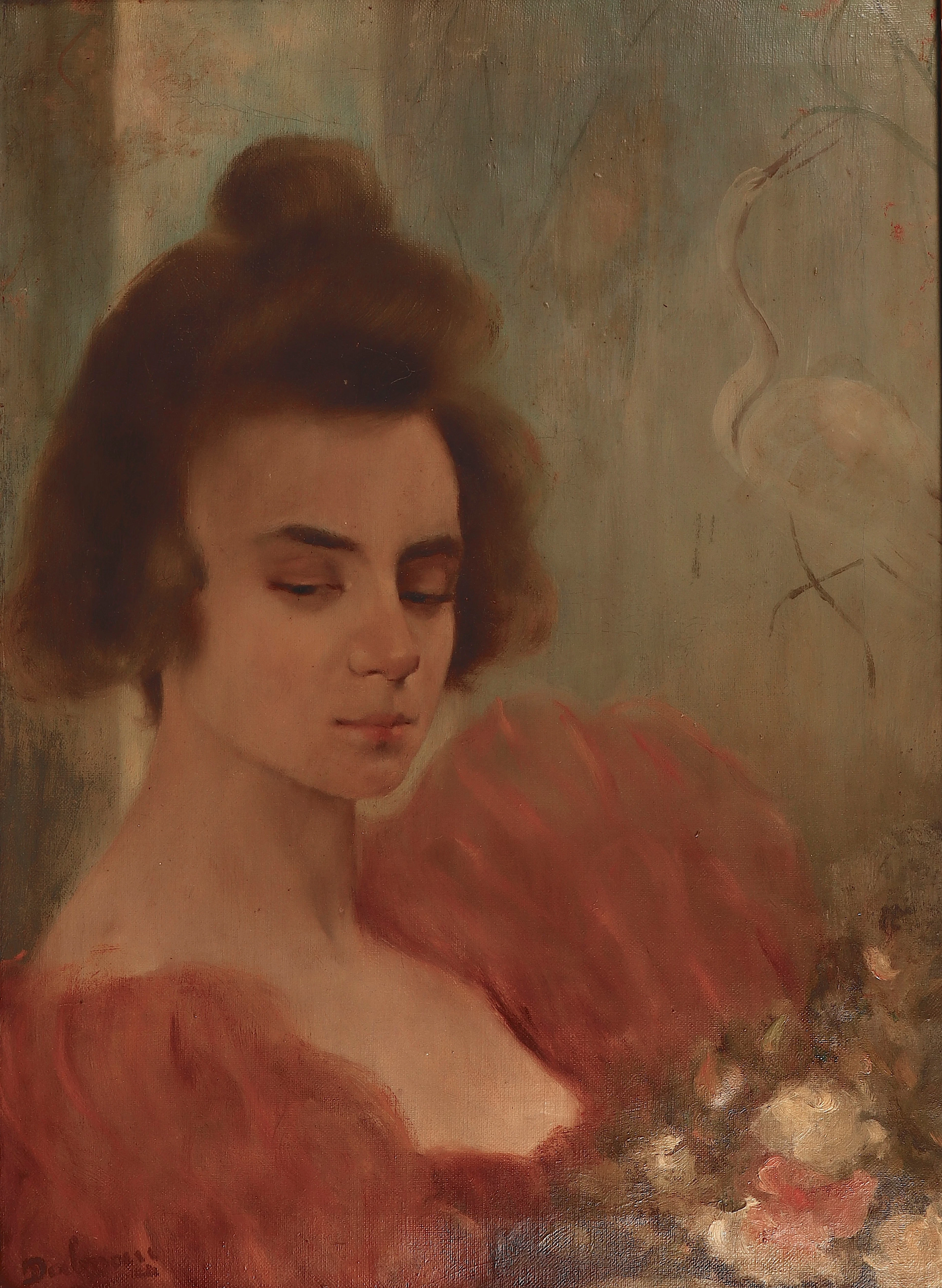 JOSEP DALMAU (1867–1937). Una joven.