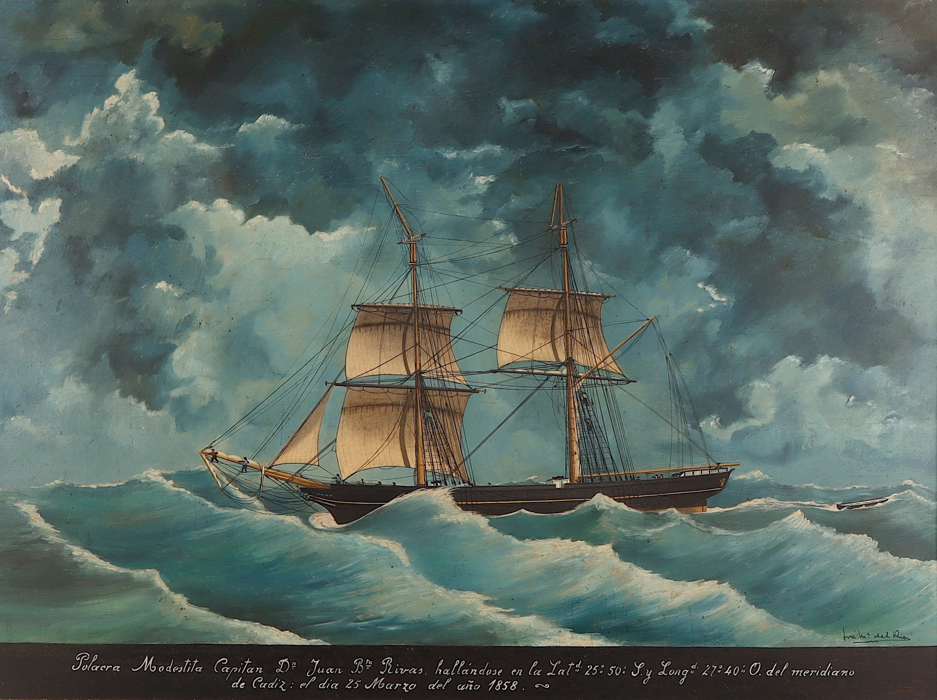 JOSÉ MARÍA DEL RÍO. "Polacra Modestita".