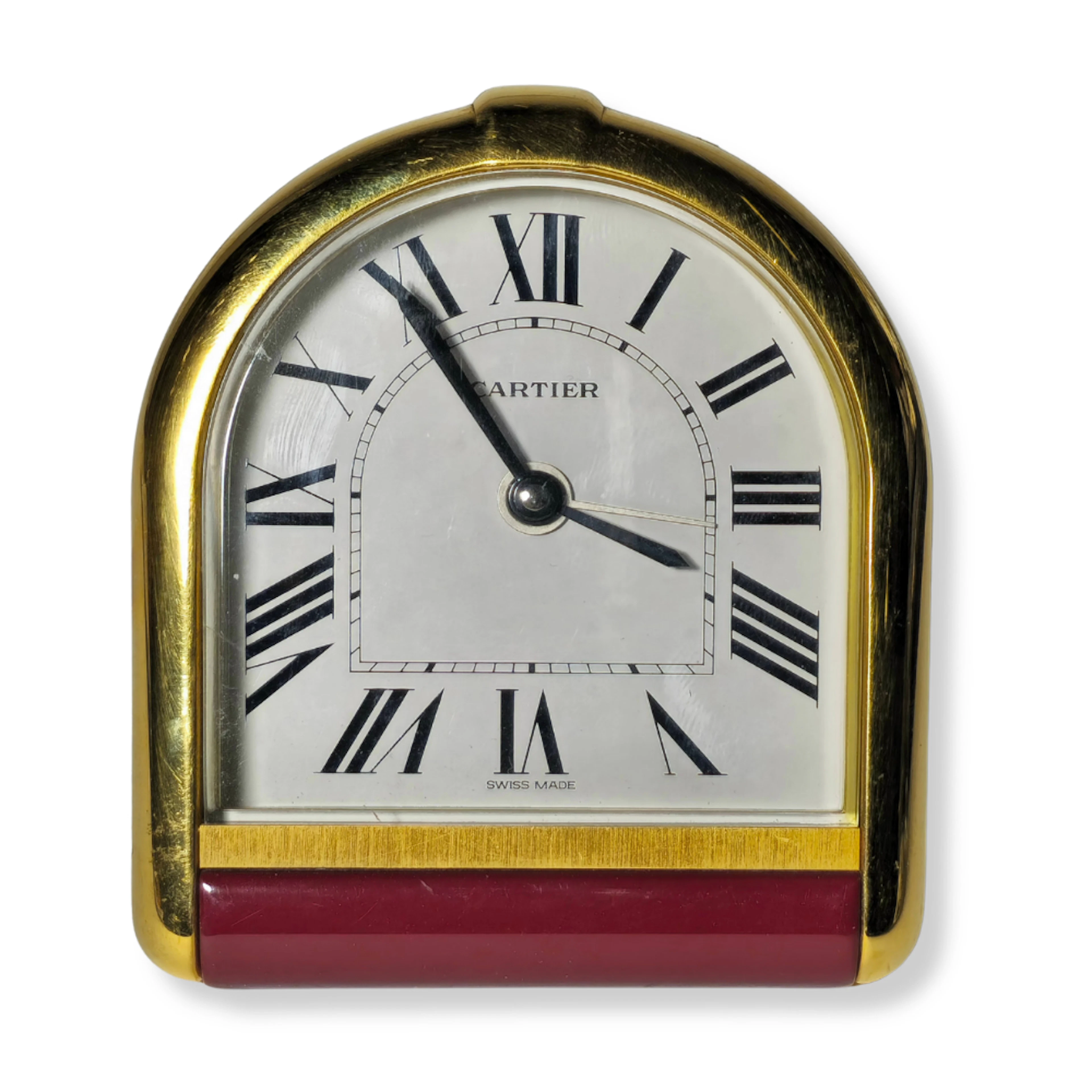 RELOJ DESPERTADOR CARTIER FABRICADO EN SUIZA. MODELO 7512.