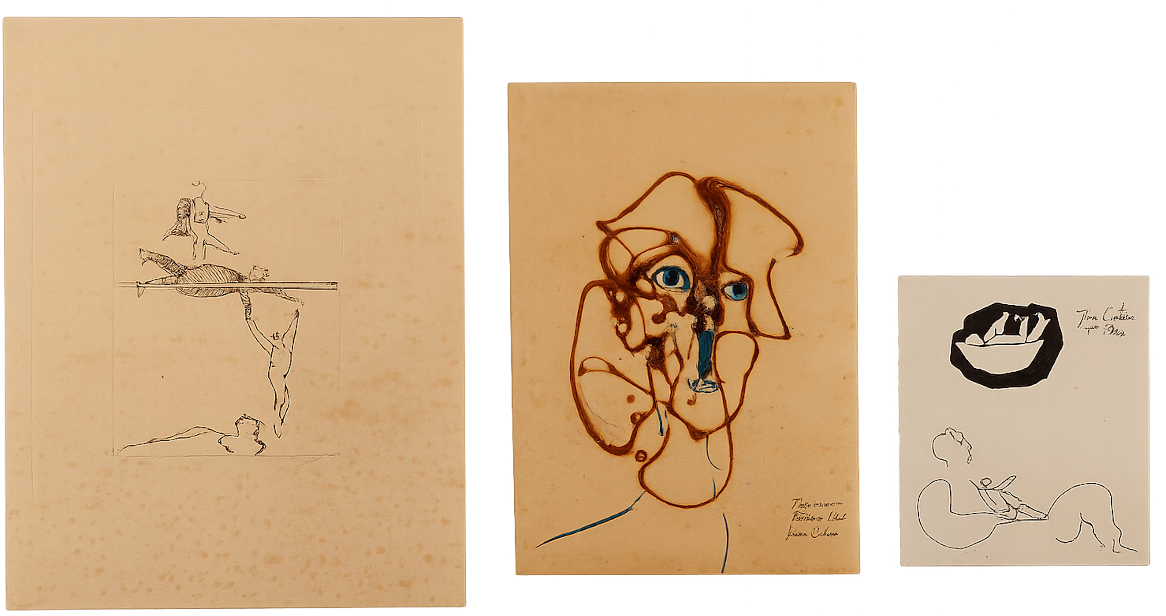 JOAN COMELLAS. Sin título (tres obras).