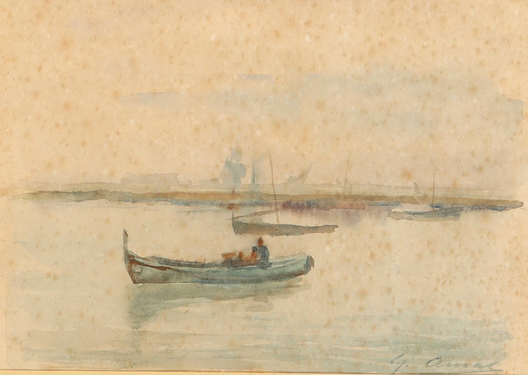 GABRIEL AMAT (1899-1984). Marina.
