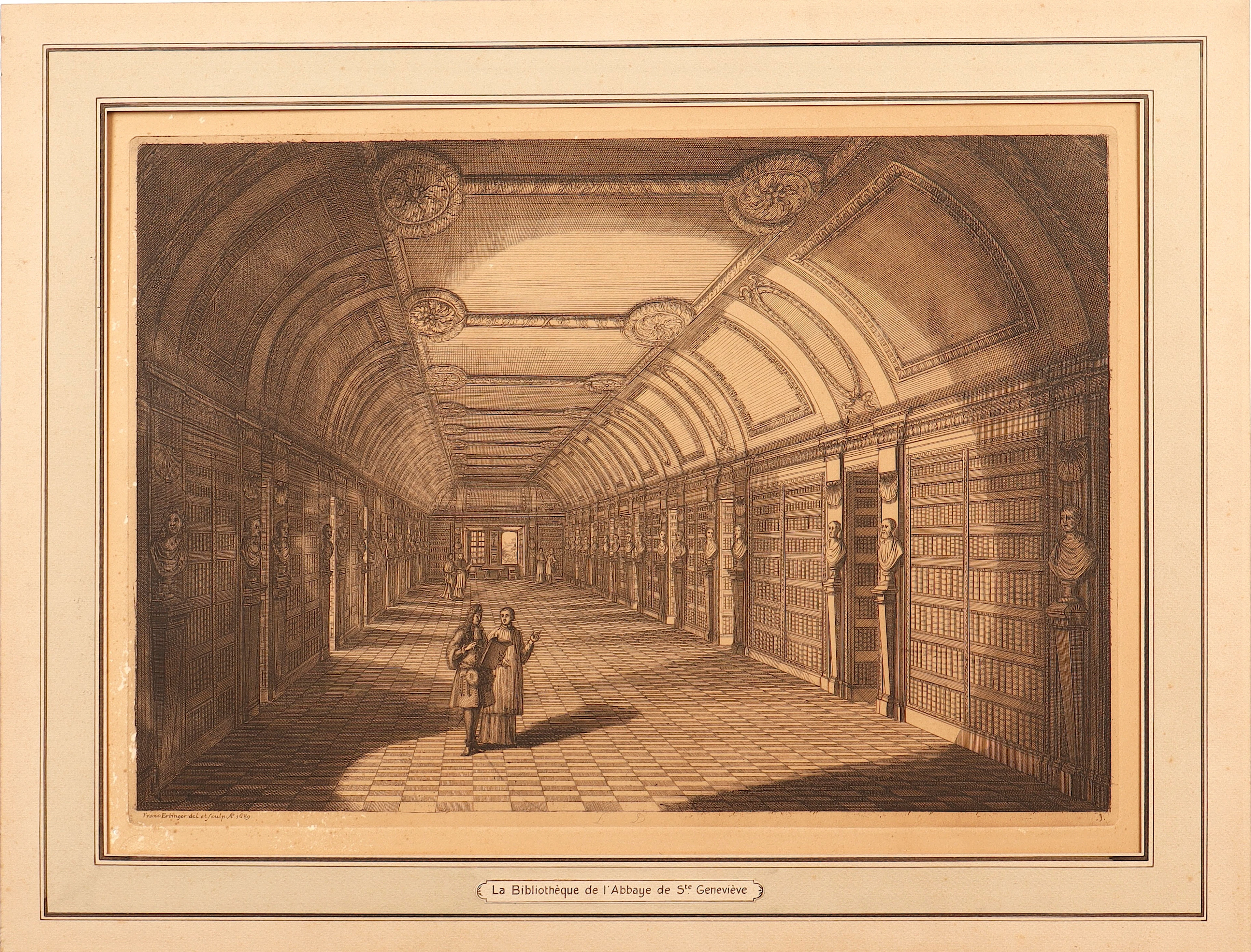 FRANZ ERTINGER. SEGÚN. Biblioteca de la Abadía de Sainte-Geneviève en París.