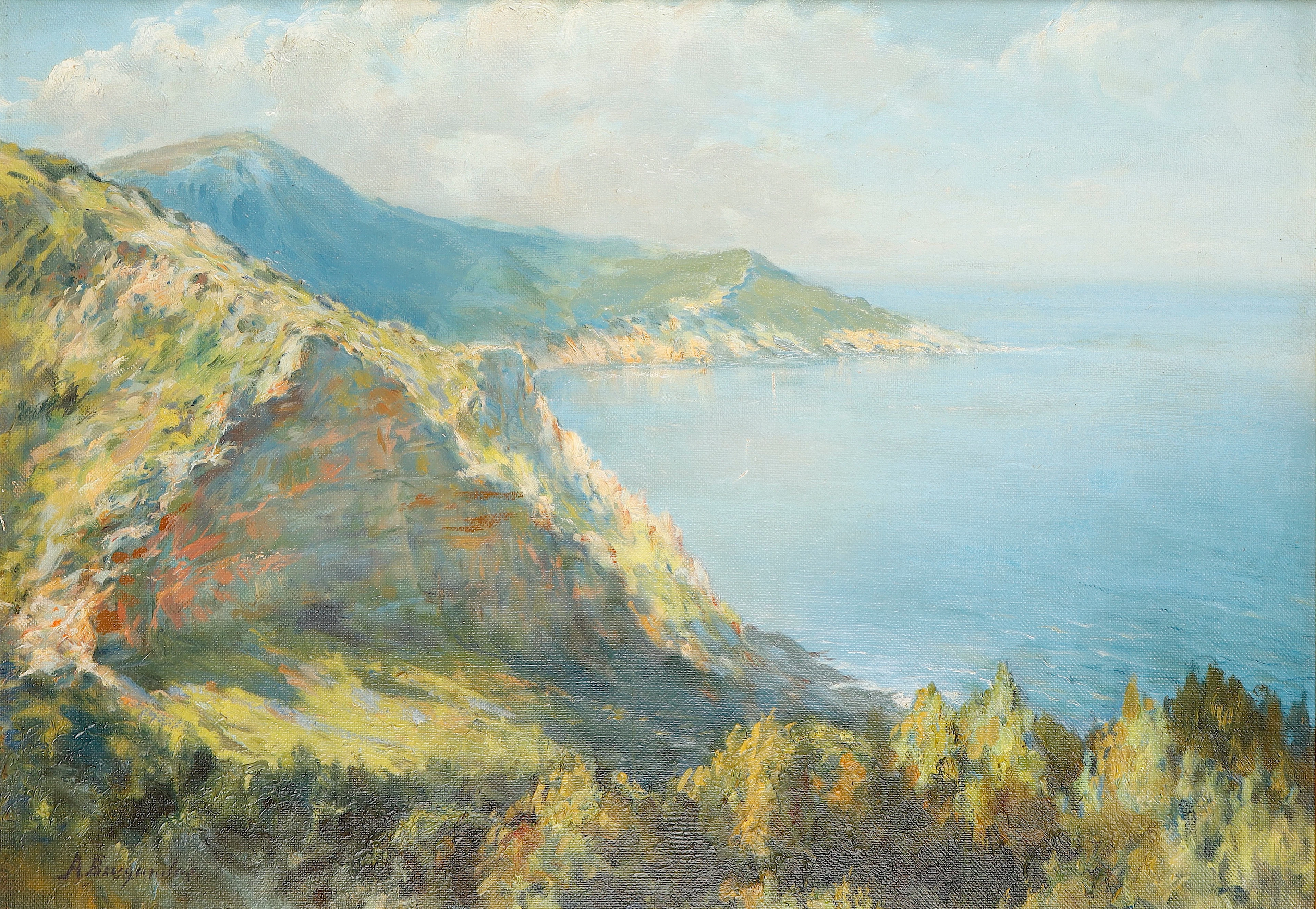 ANTONIO BRUGAROLAS (ACTIVO EN MALLORCA EN EL SIGLO XX). Vista costera