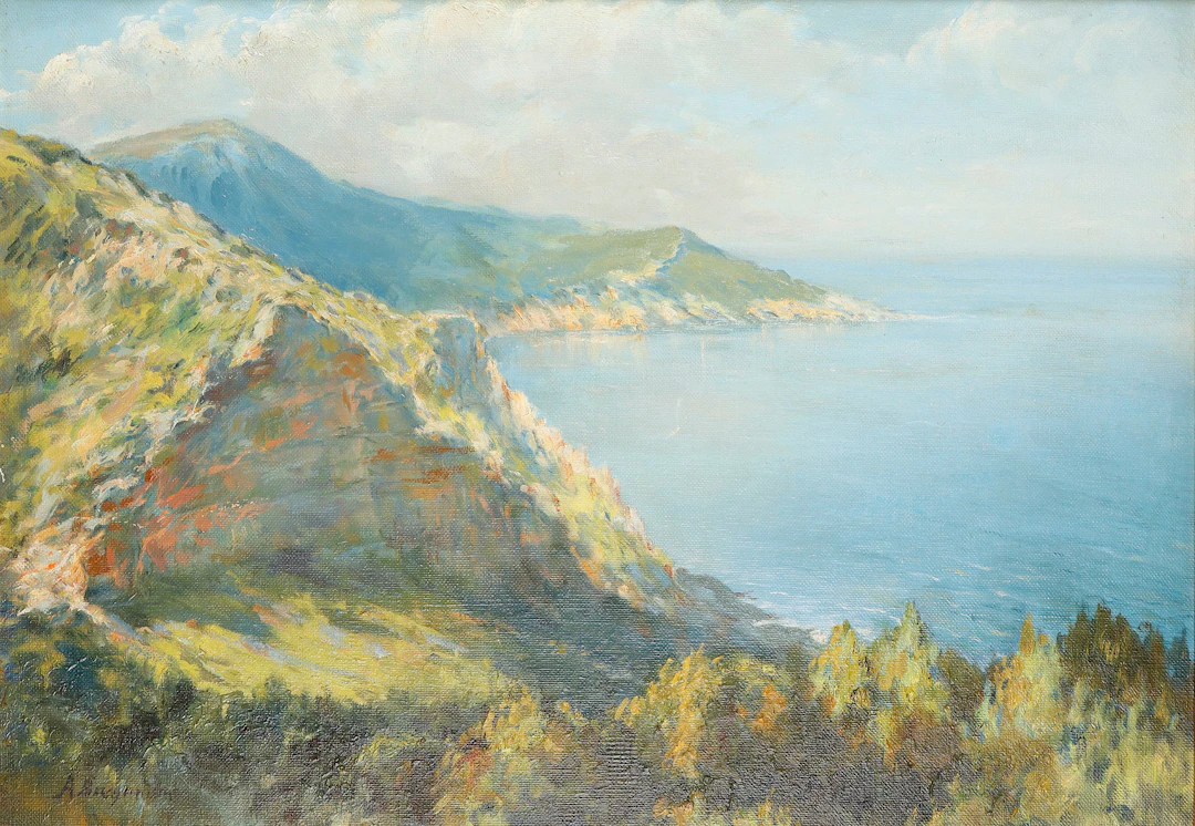 ANTONIO BRUGAROLAS (ACTIVO EN MALLORCA EN EL SIGLO XX). Vista costera