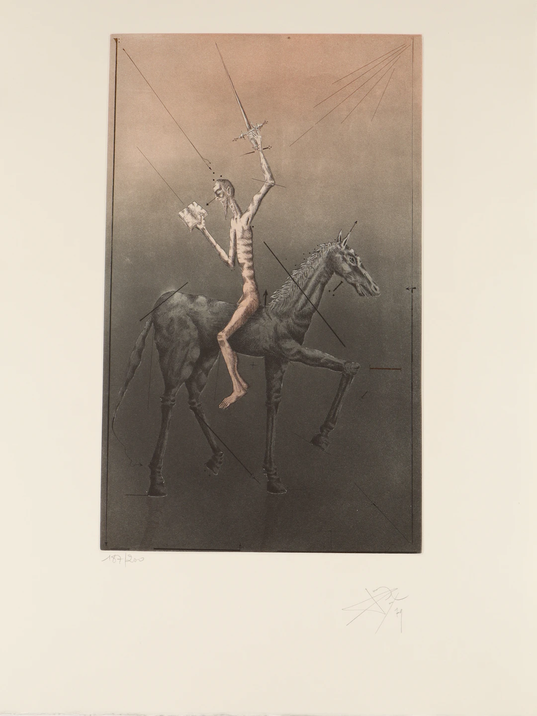 JOAN PONÇ. "Don Quijote a Caballo".