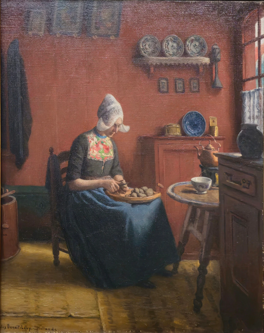 JULES BENOIT-LÉVY (1866-1927). Interior, Holanda.