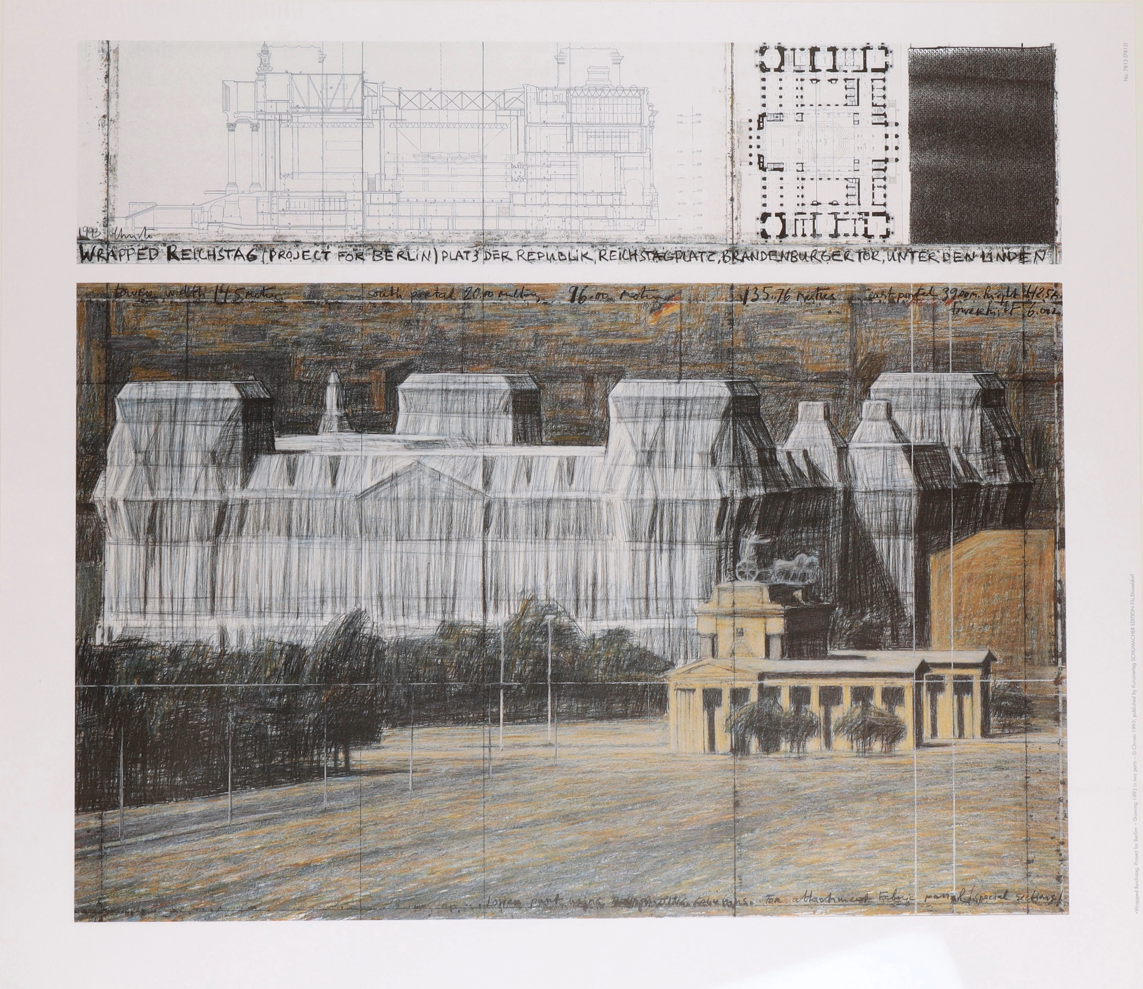 CHRISTO & JEANNE CLAUDE. "Wrapped Reichstag Project for Berlin".