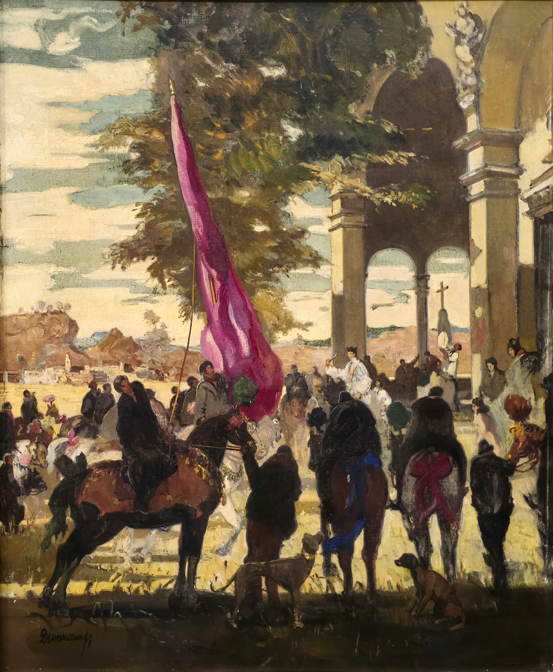 RAFAEL DURANCAMPS (1891-1979). Romería.