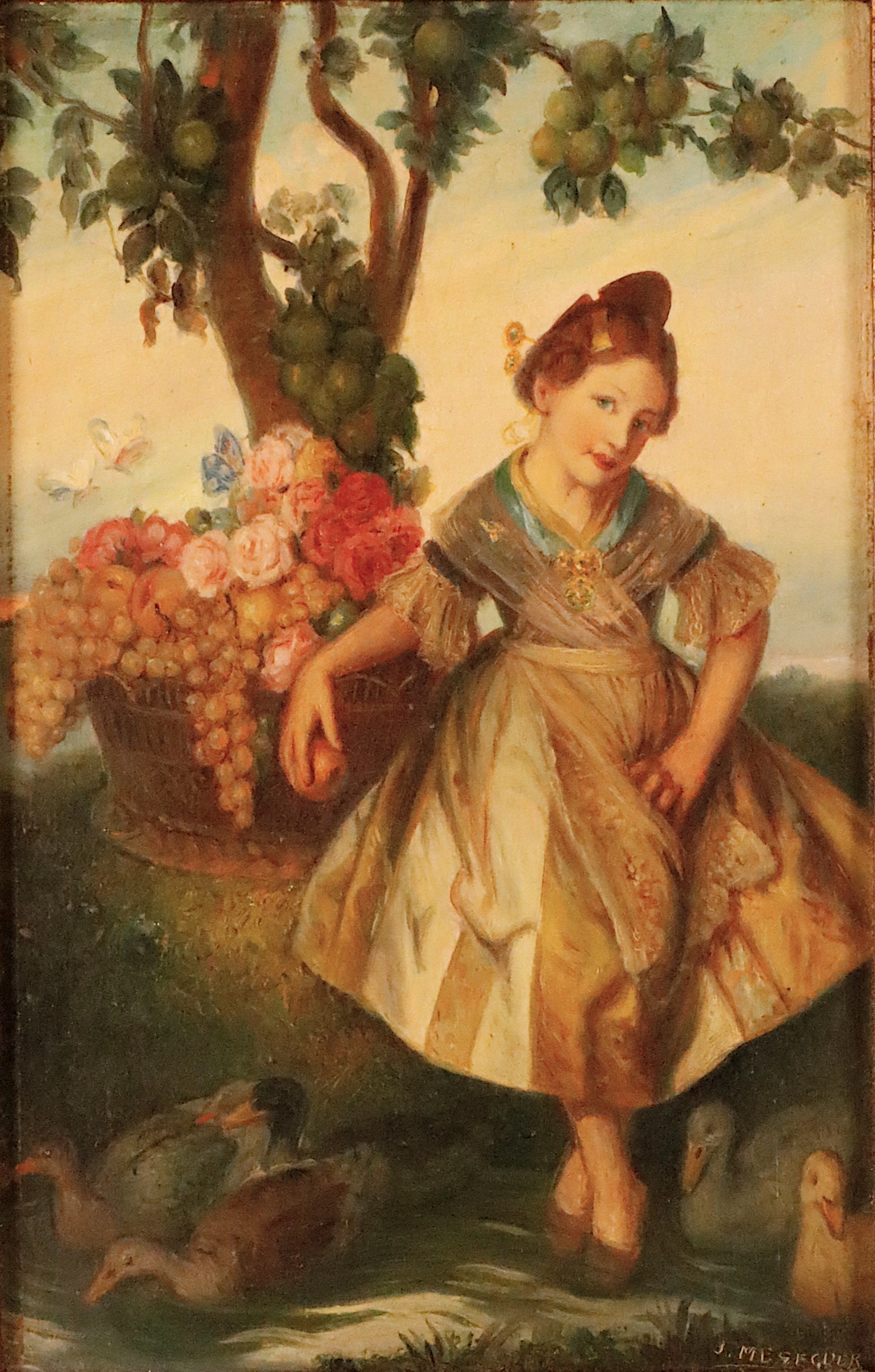 JOSÉ MESEGUER (1894-1957). Niña valenciana.