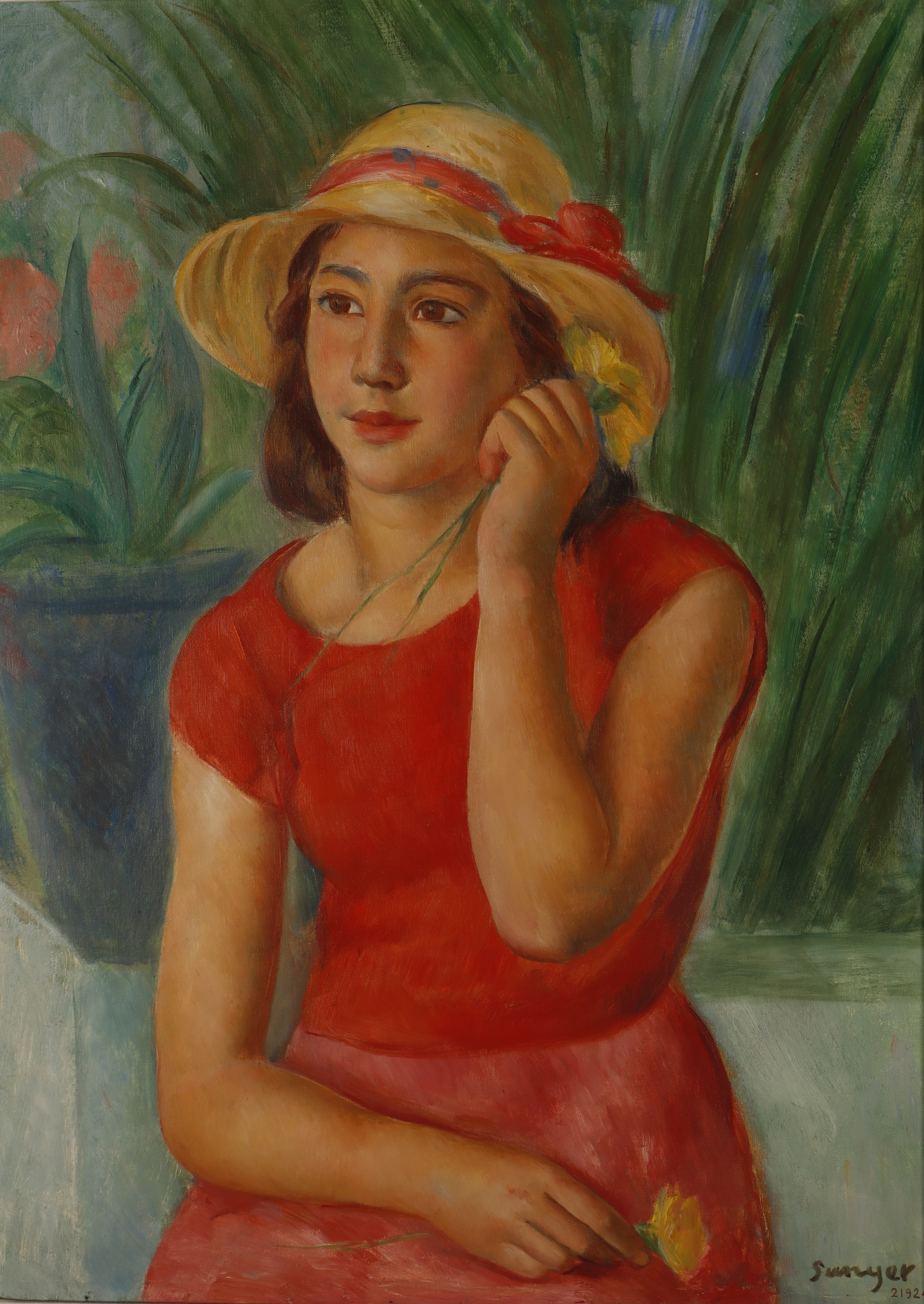 JOAQUIM SUNYER (1875–1956). "En el huerto".