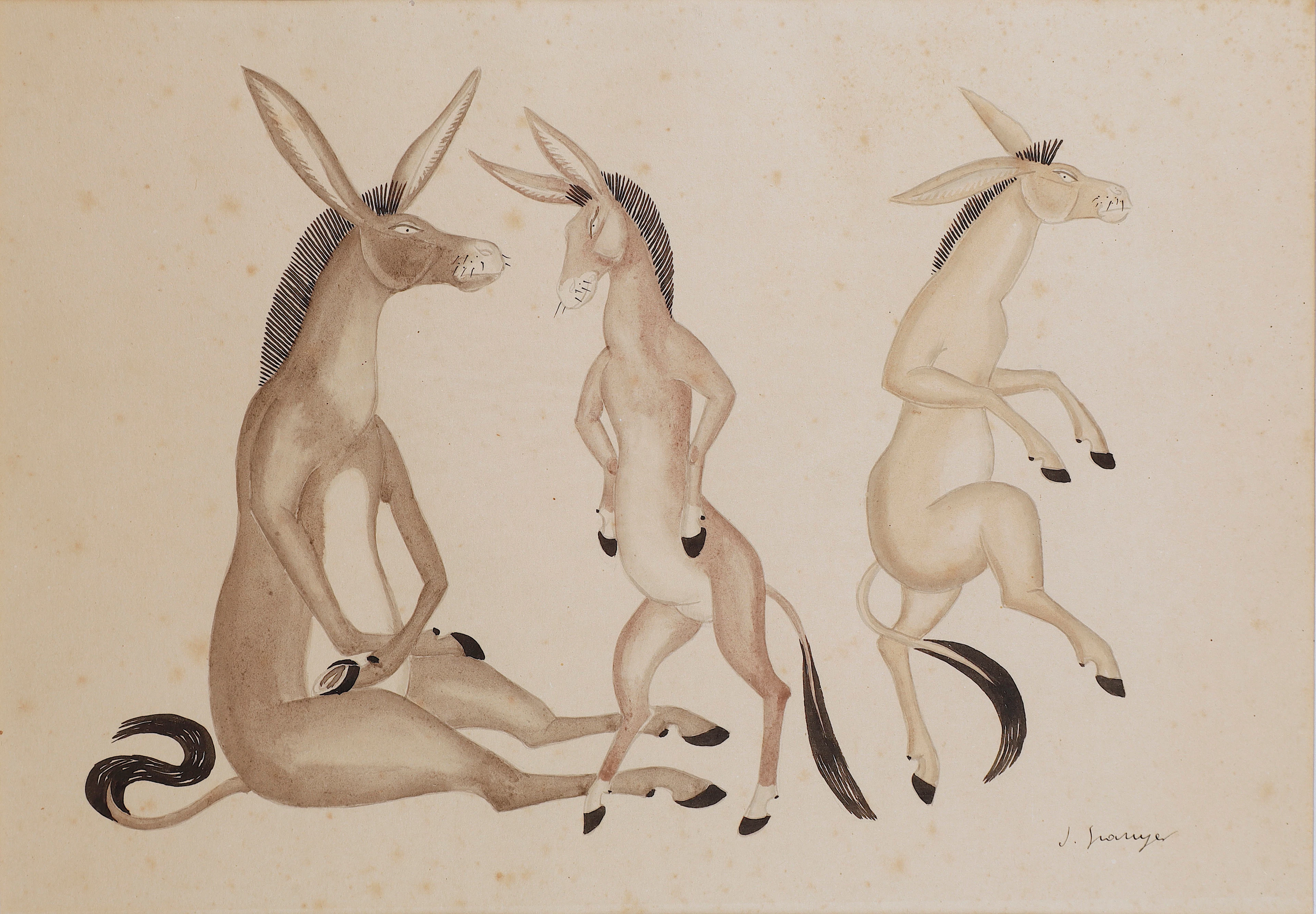 JOSEP GRANYER (1899–1983). Asnos.