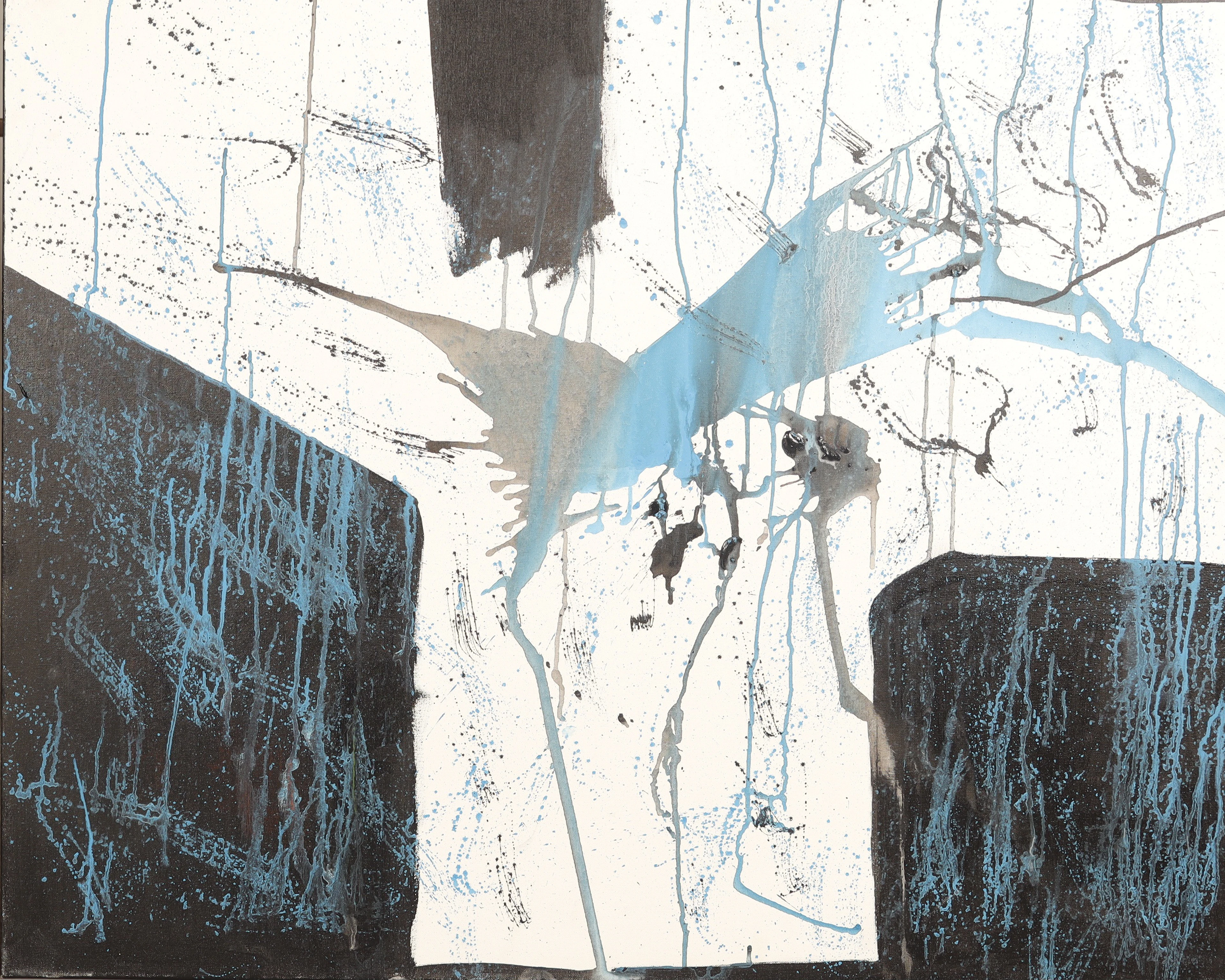 FRAN LOK. Composición azul. 1968.
