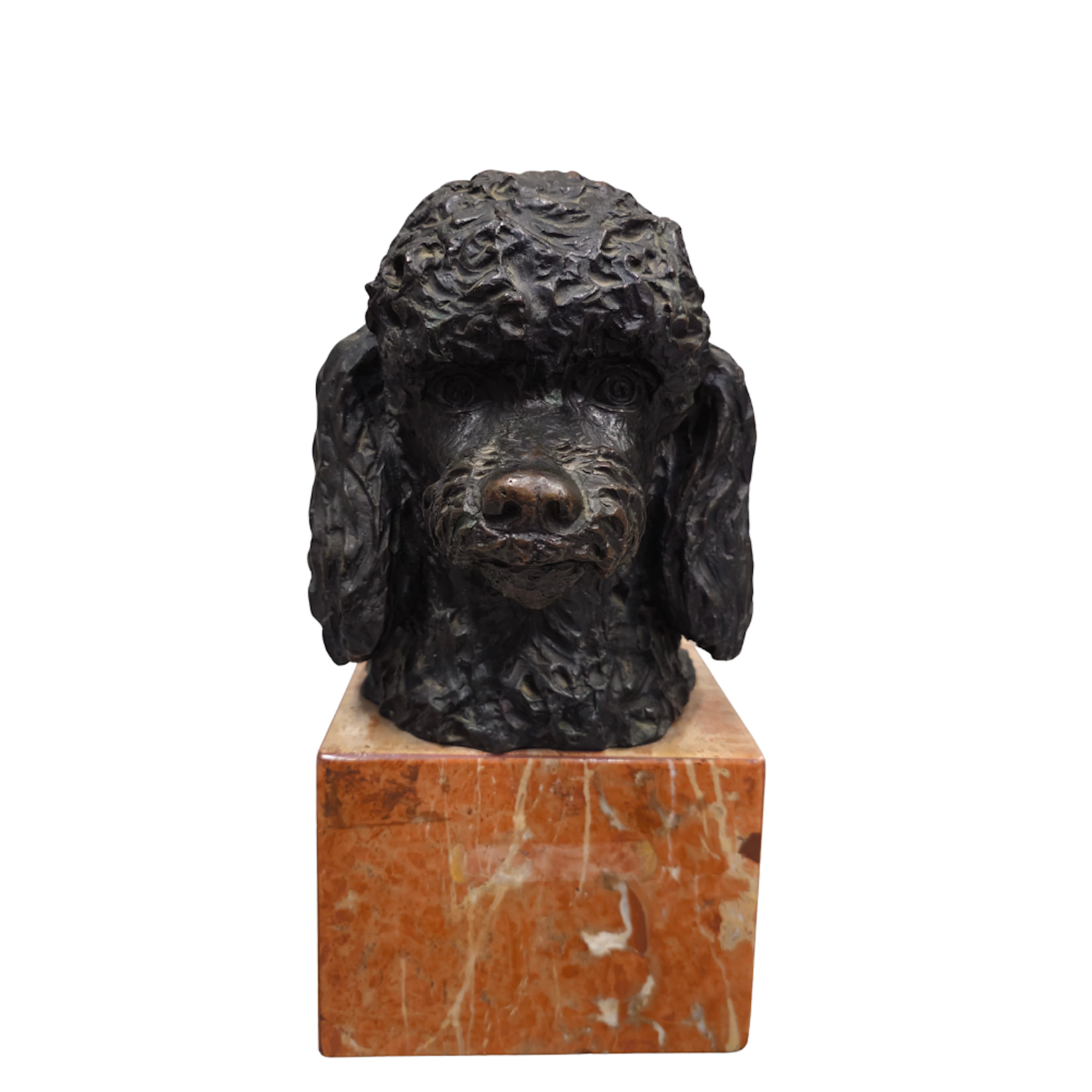 SANTIAGO DE SANTIAGO. "POODLE". ESCULTURA DE BRONCE.