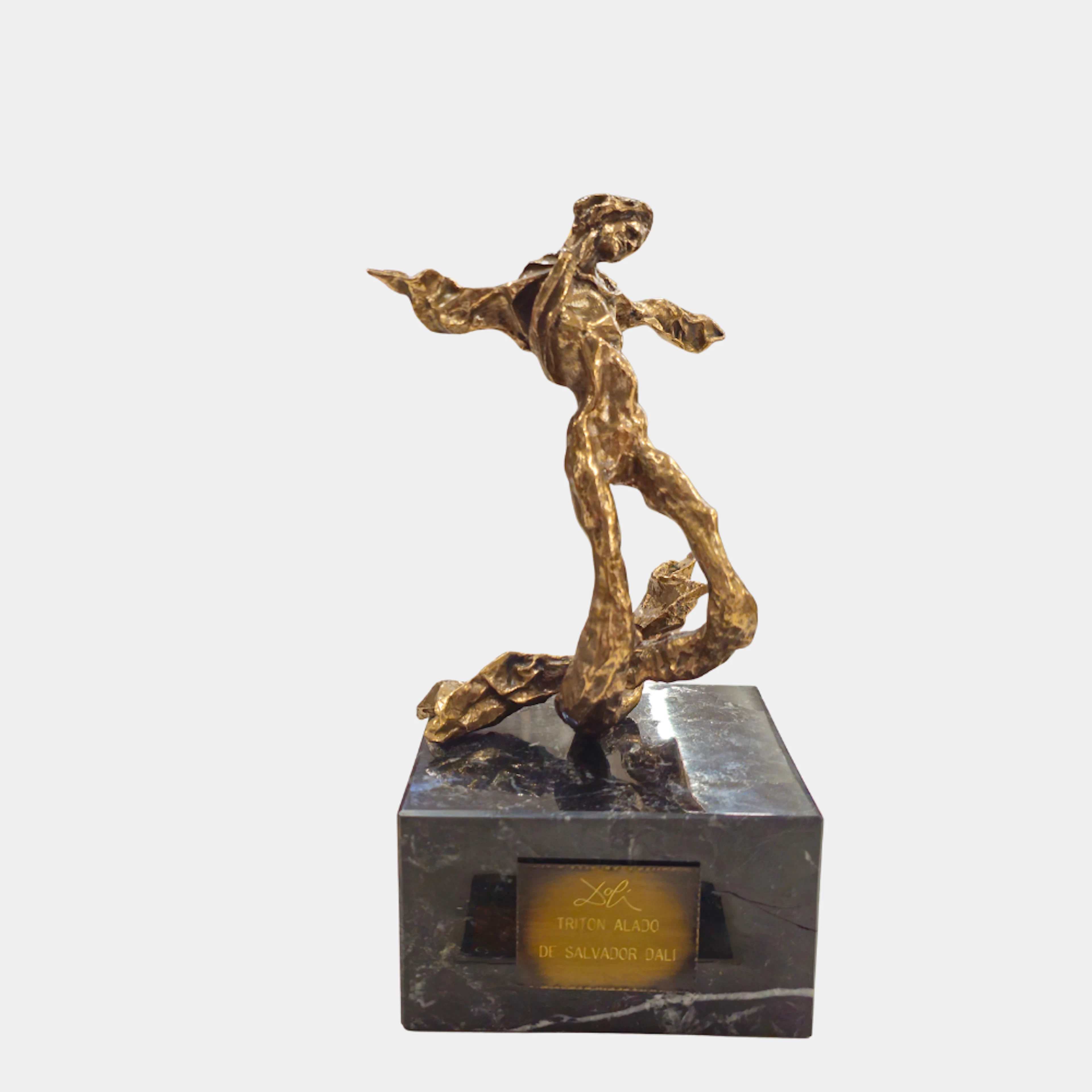 SALVADOR DALÍ. Tritón alado.