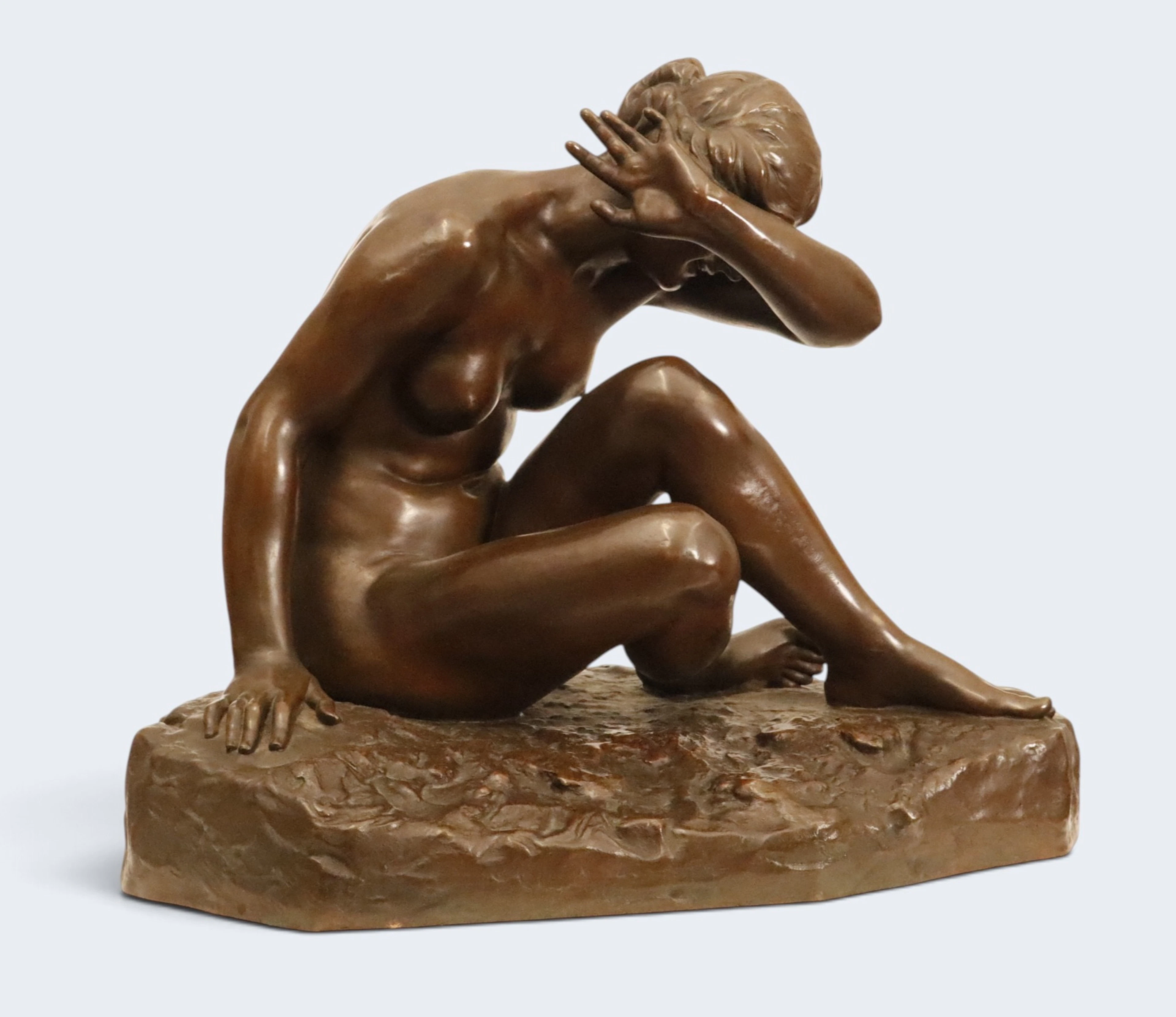 ÉMILE FERNAND-DUBOIS (1869-1952). "Devant l'amour".