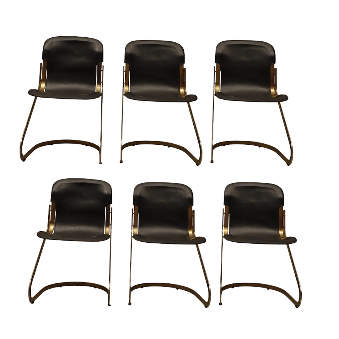 WILLY RIZZO (1928-2013). Seis sillas cantilever “C2” para Cidue en