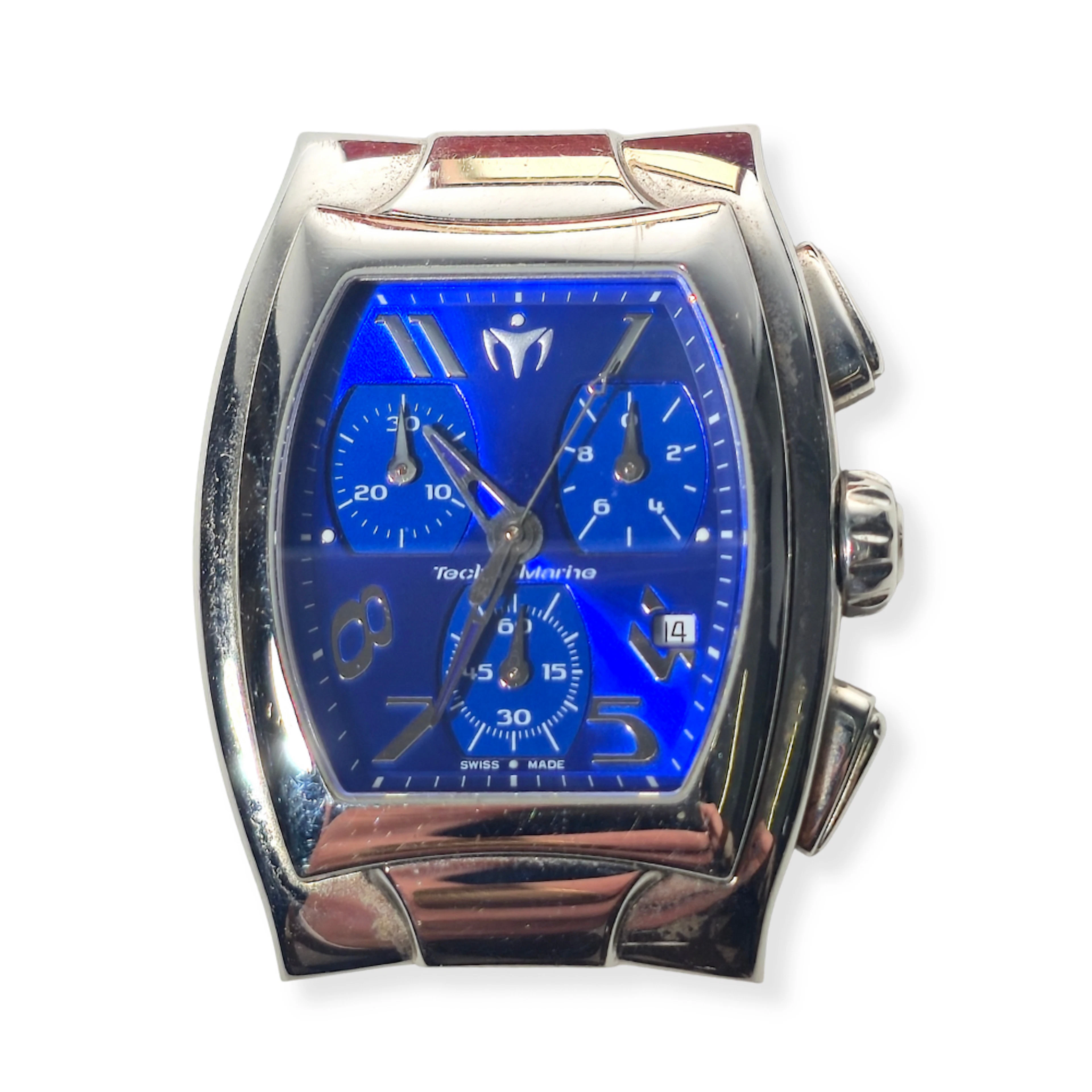 RELOJ TECHNOMARINE TECHNOSQUARE CHRONOGRAPH CON ESFERA EN COLOR AZUL.