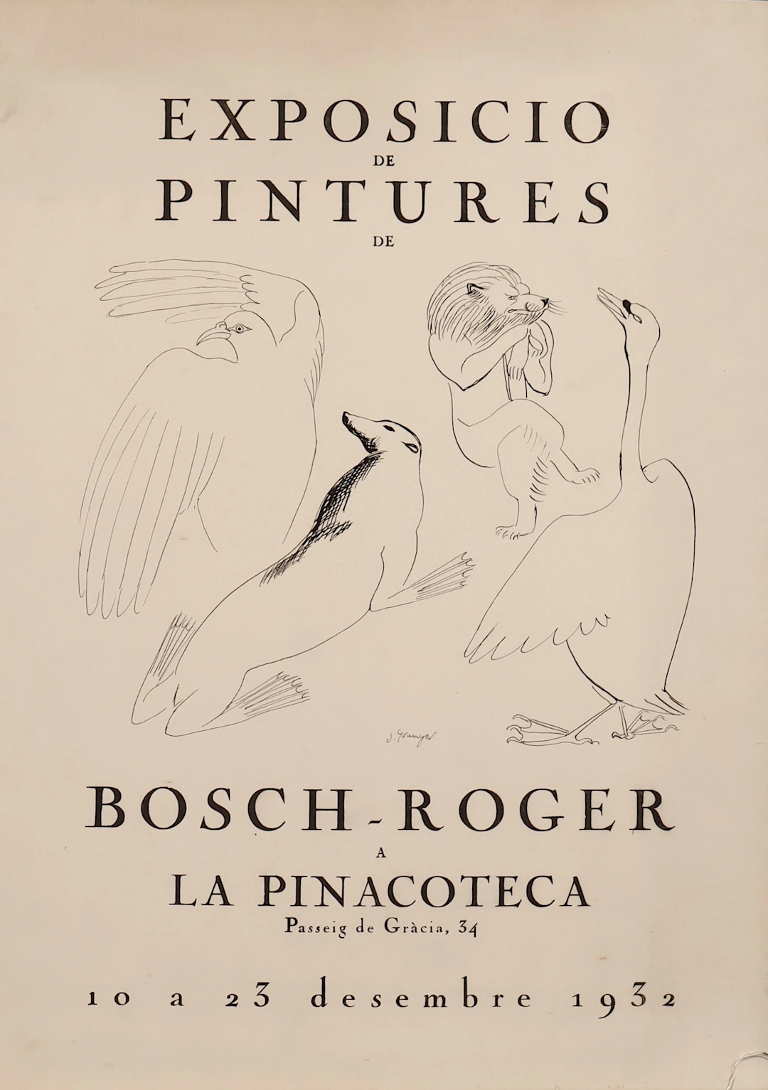 JOSEP GRANYER (1899–1983). Animales.