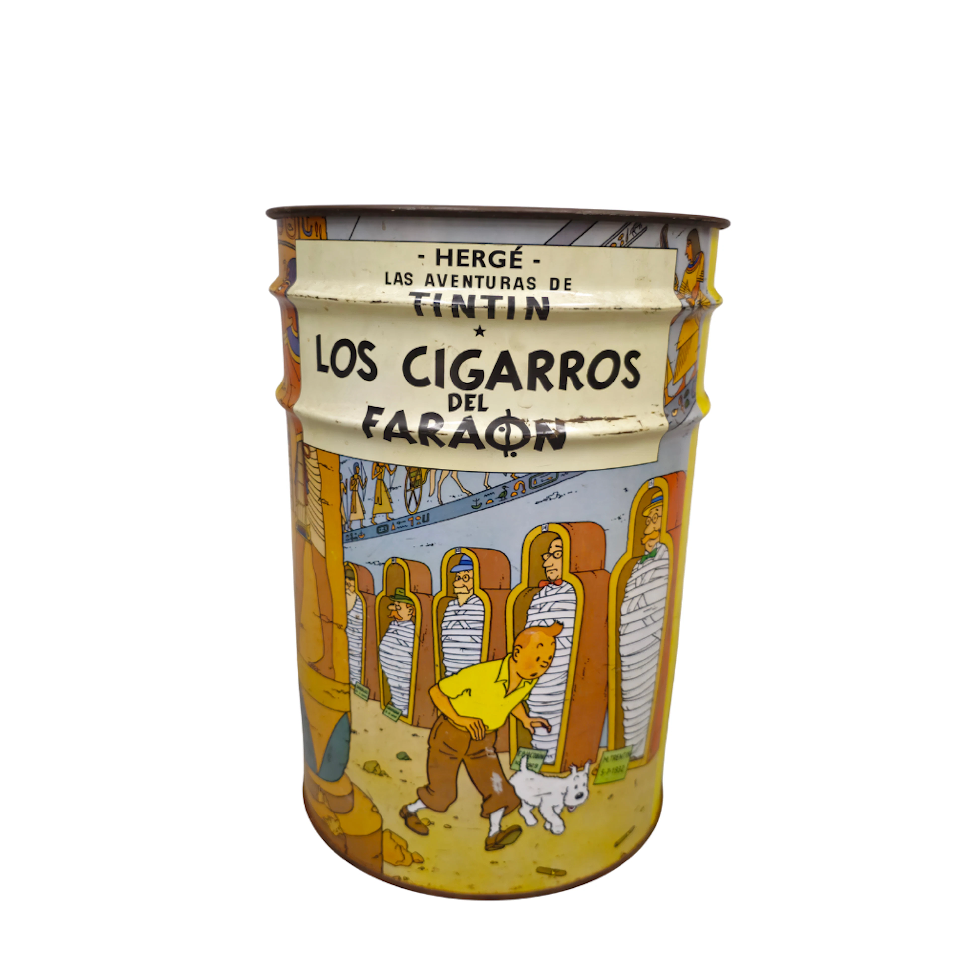 GRAN PAPELERA AÑOS 70 TINTIN ," LOS CIGARROS DEL FARAÓN".