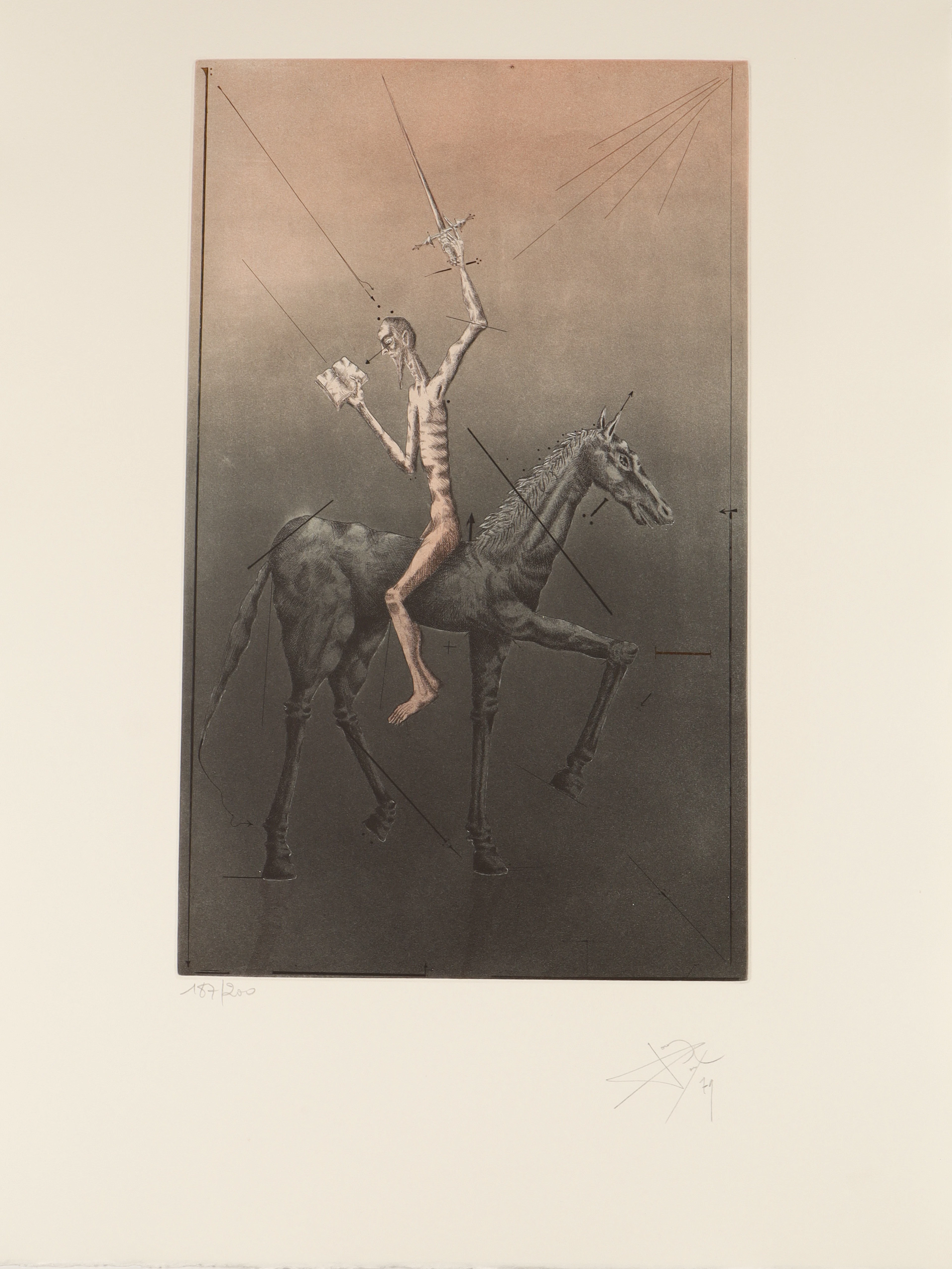 JOAN PONÇ. "Don Quijote a Caballo".