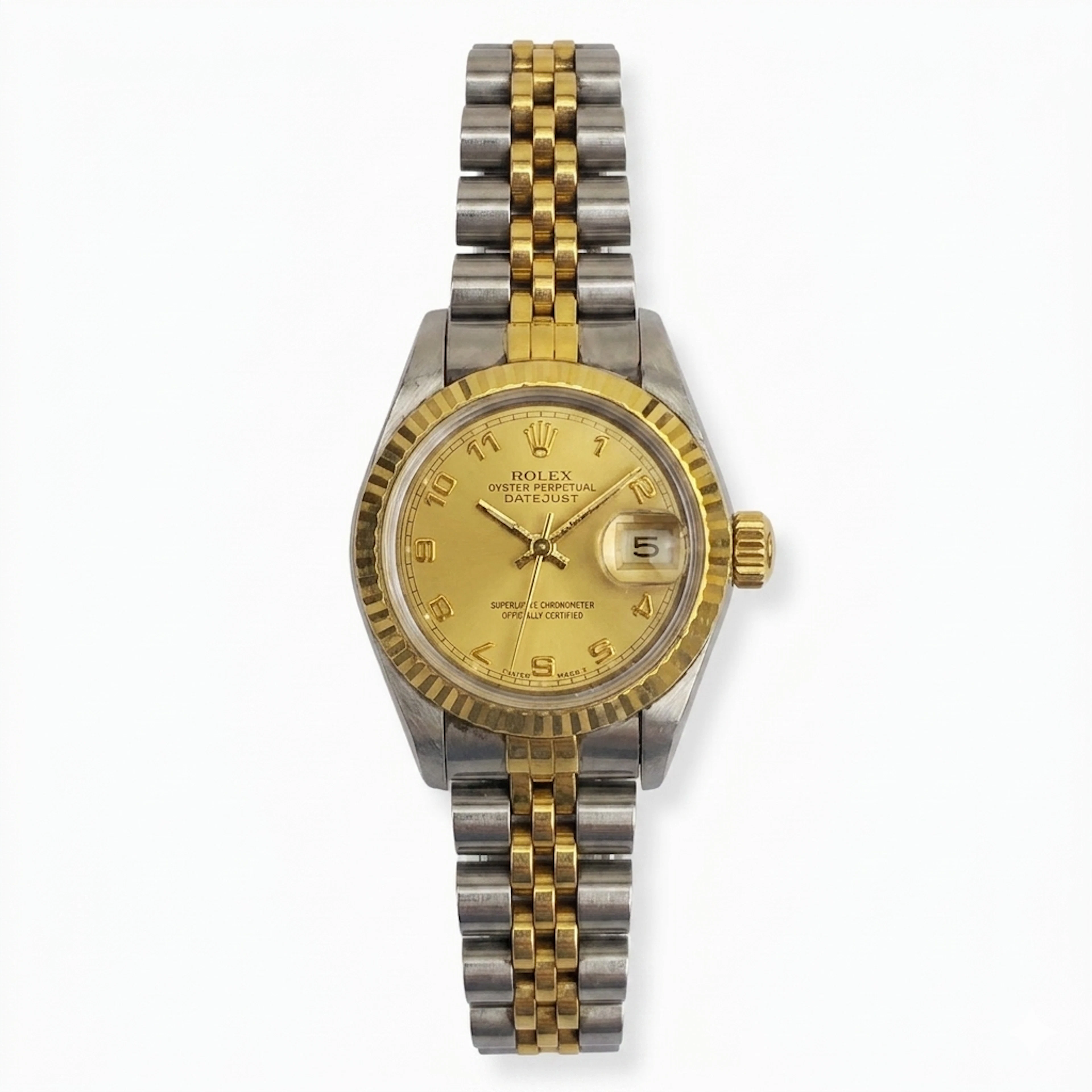 Rolex Oyster Perpetual Datejust. Esfera color champán.