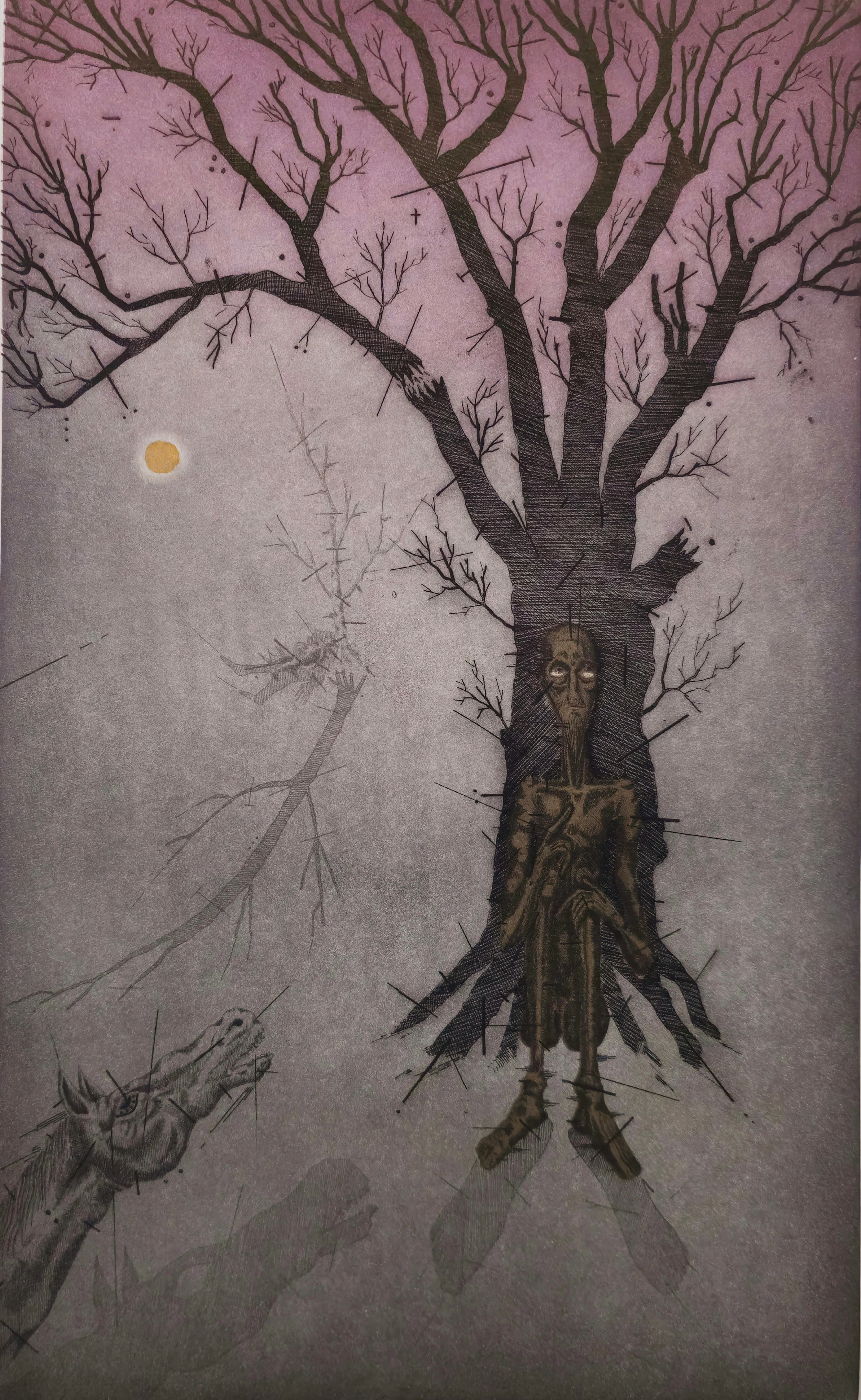 JOAN PONÇ. QUIJOTE Y LA LUNA , FIRMADA Y NUMERADA A MANO 186 / 200.