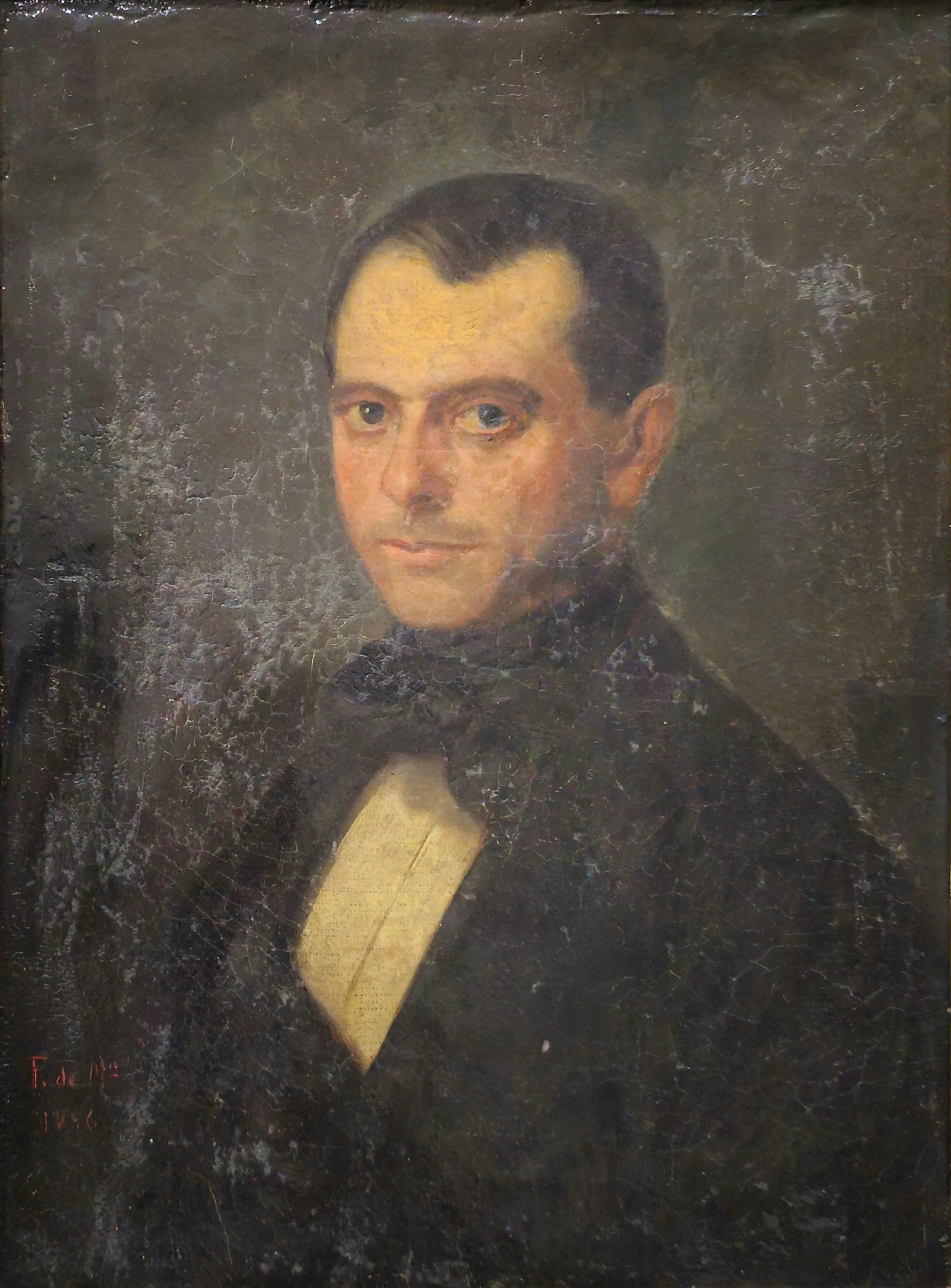 ESCUELA ESPAÑOLA DE MEDIADOS DEL SIGLO XIX. Retrato de un joven.