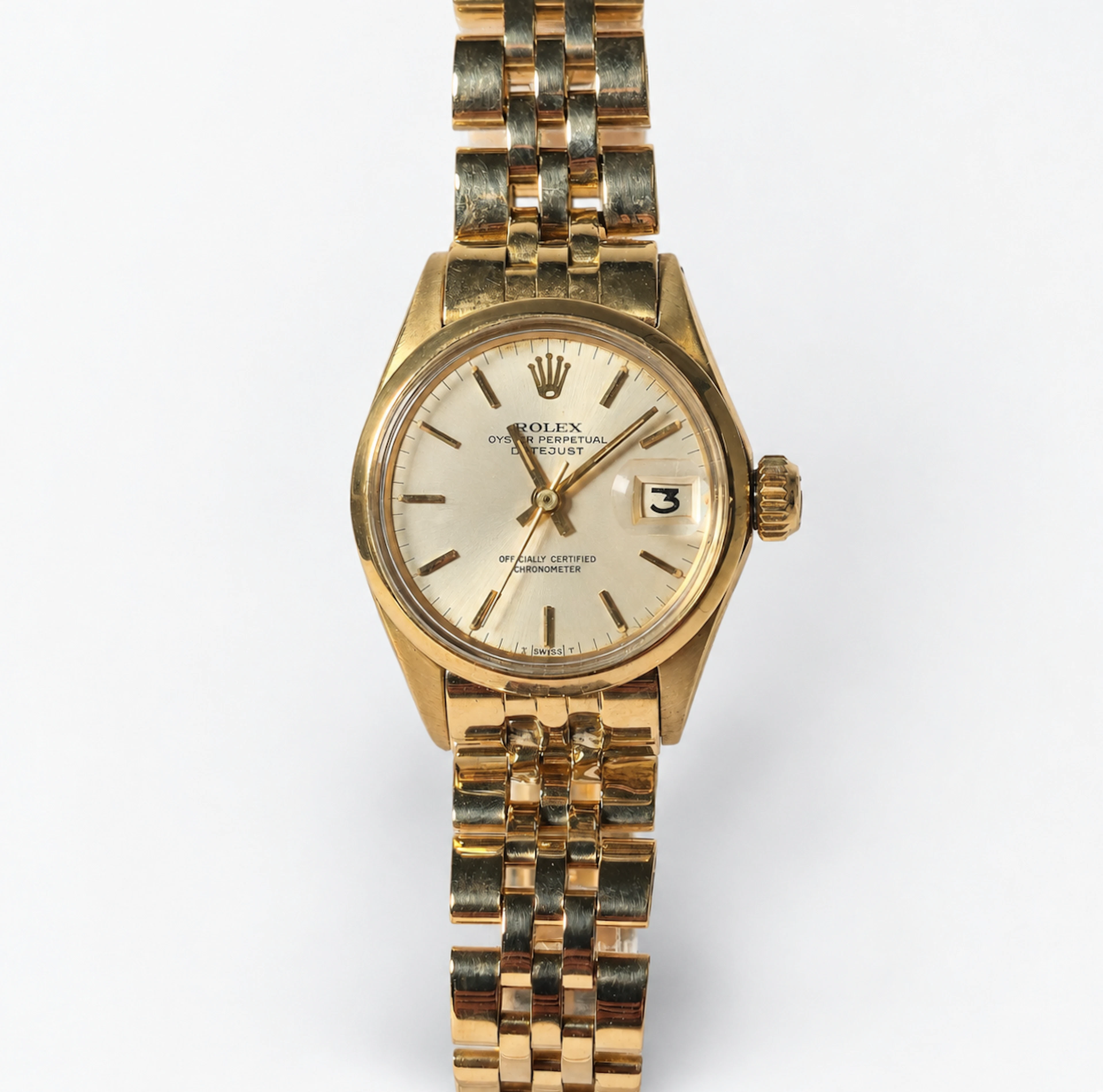 Rolex Oyster Perpetual Datejust en oro de 18 K.