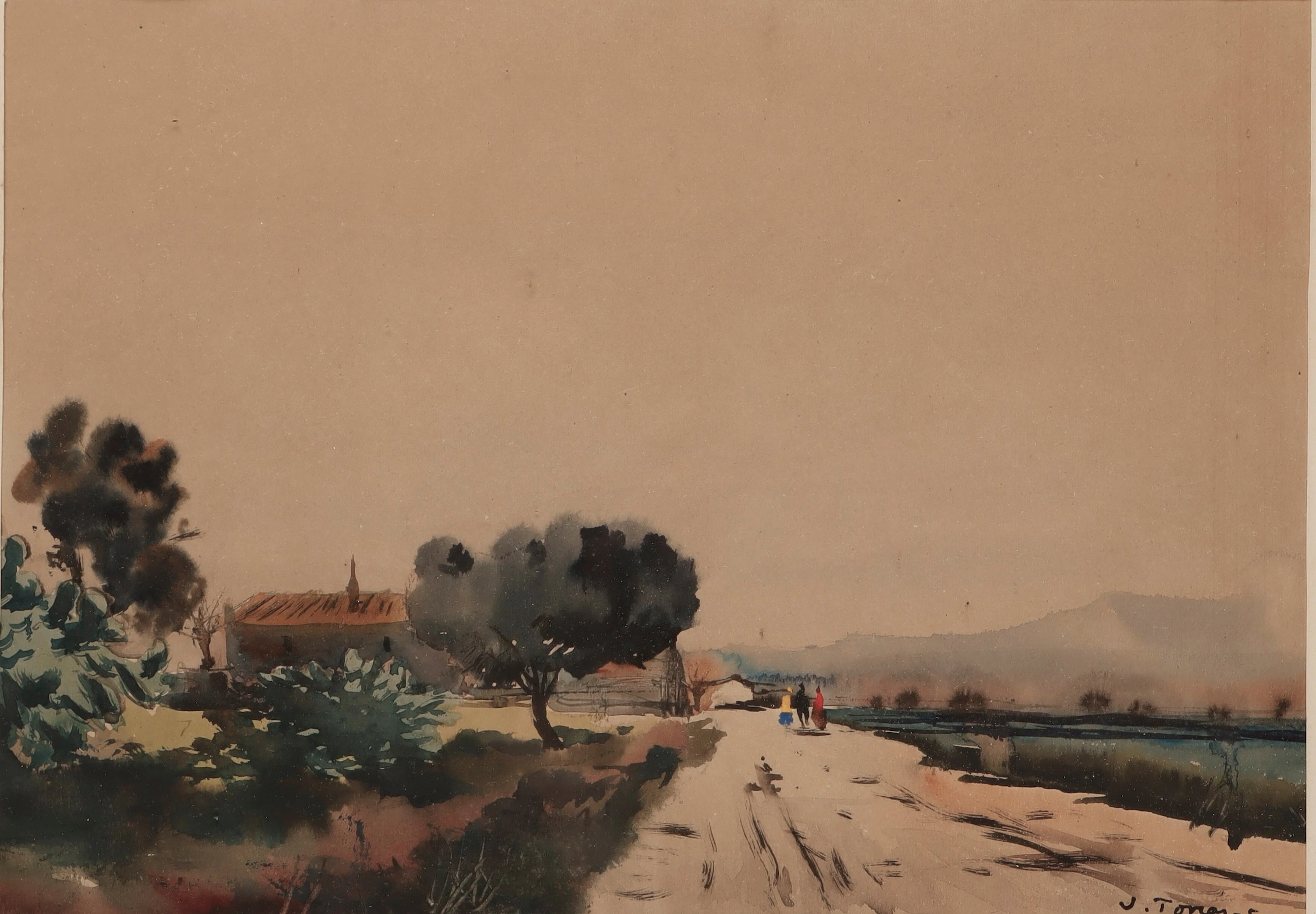 JOAN TORRAS BACHS. Paisaje.