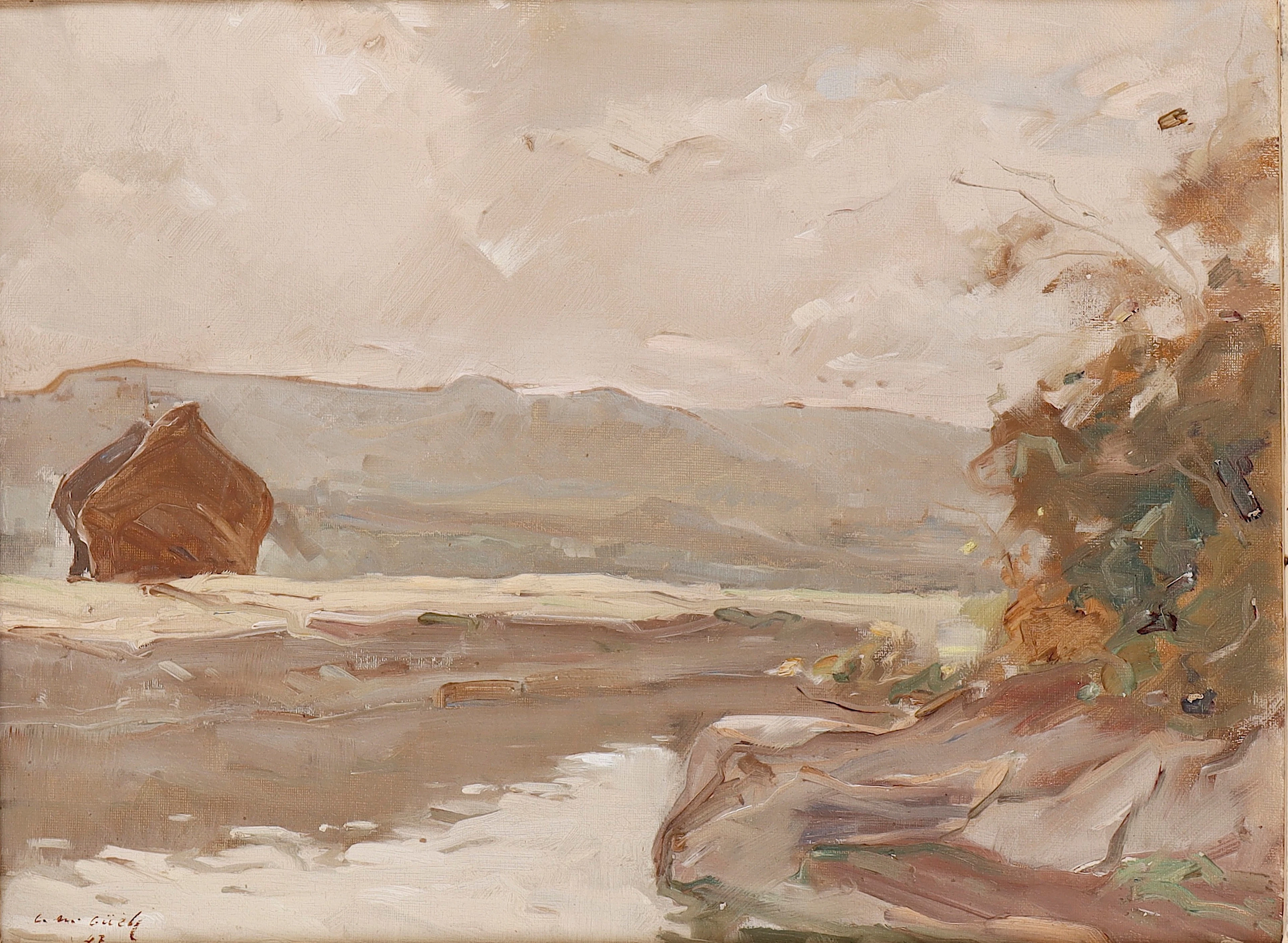 LLUÍS MARIA GÜELL (1909-2001). Vista fluvial.