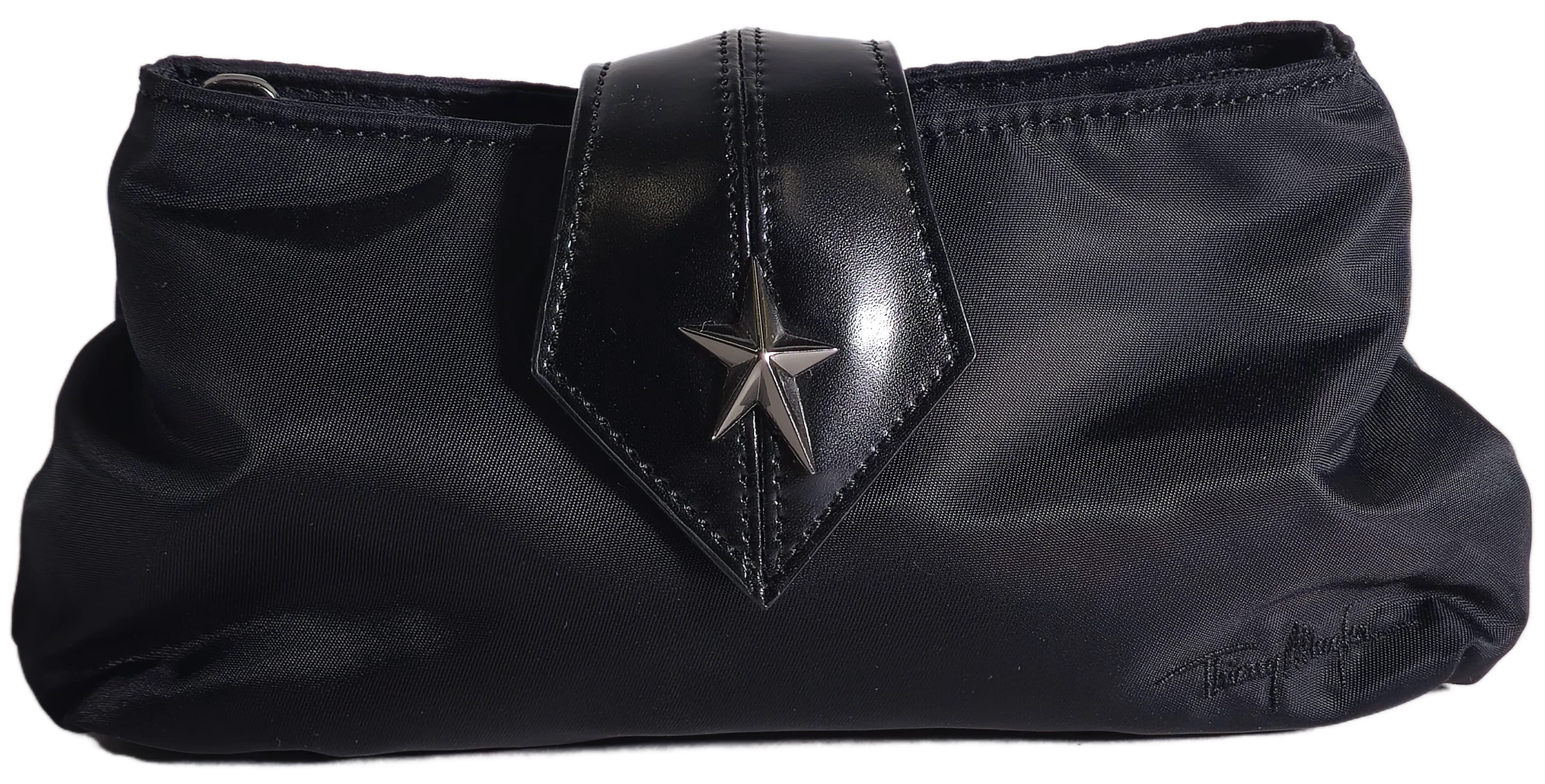 THIERRY MUGLER. MICRO BOLSO EN LONA.
