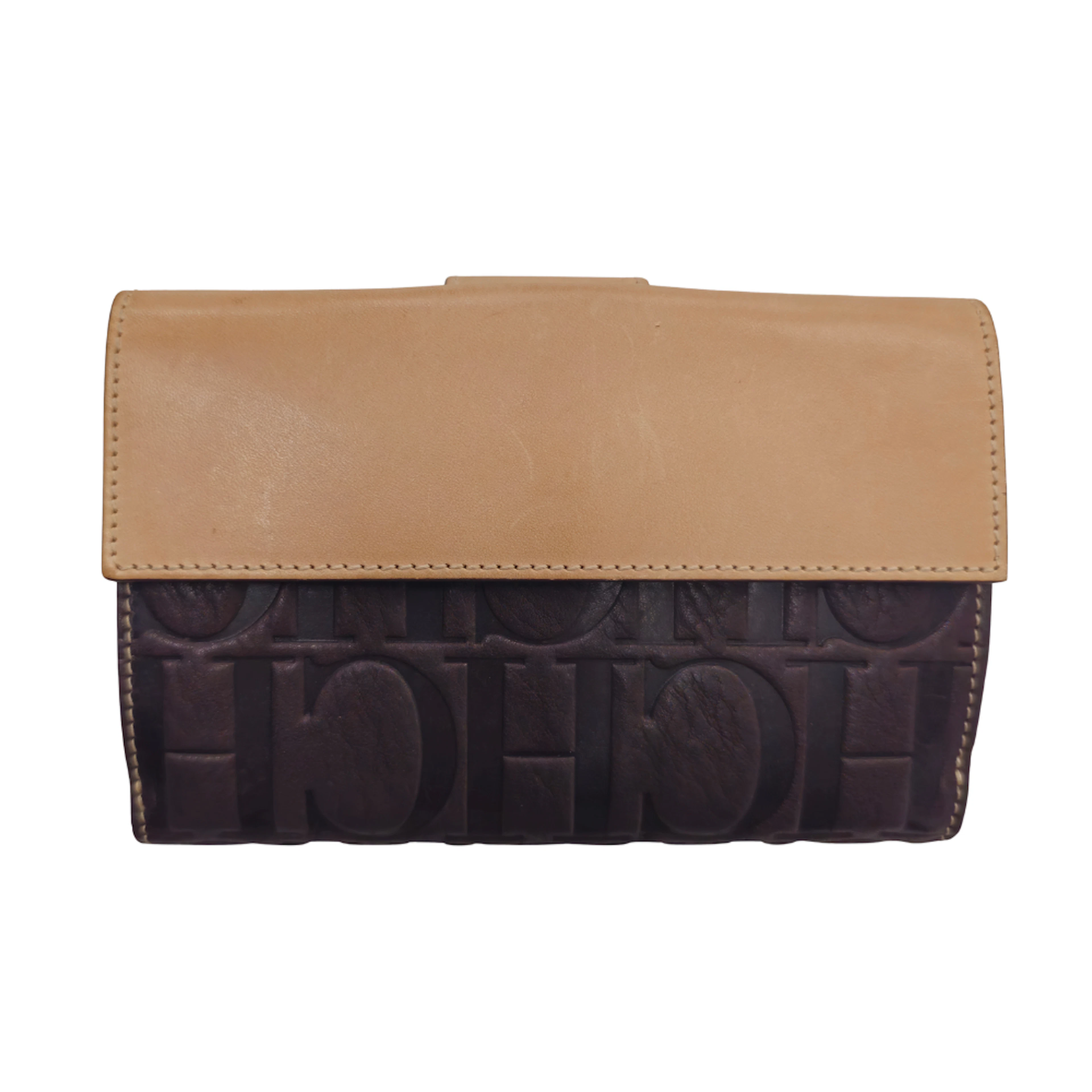 CAROLINA HERRERA. Cartera de cuero.