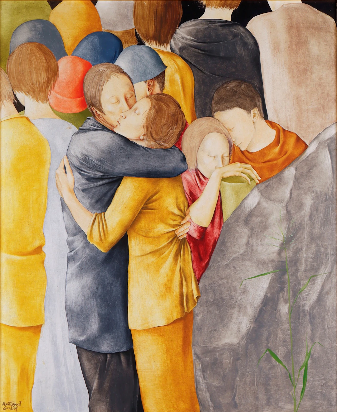 MONTSERRAT GUDIOL (1933–2015). "L'abraçada".