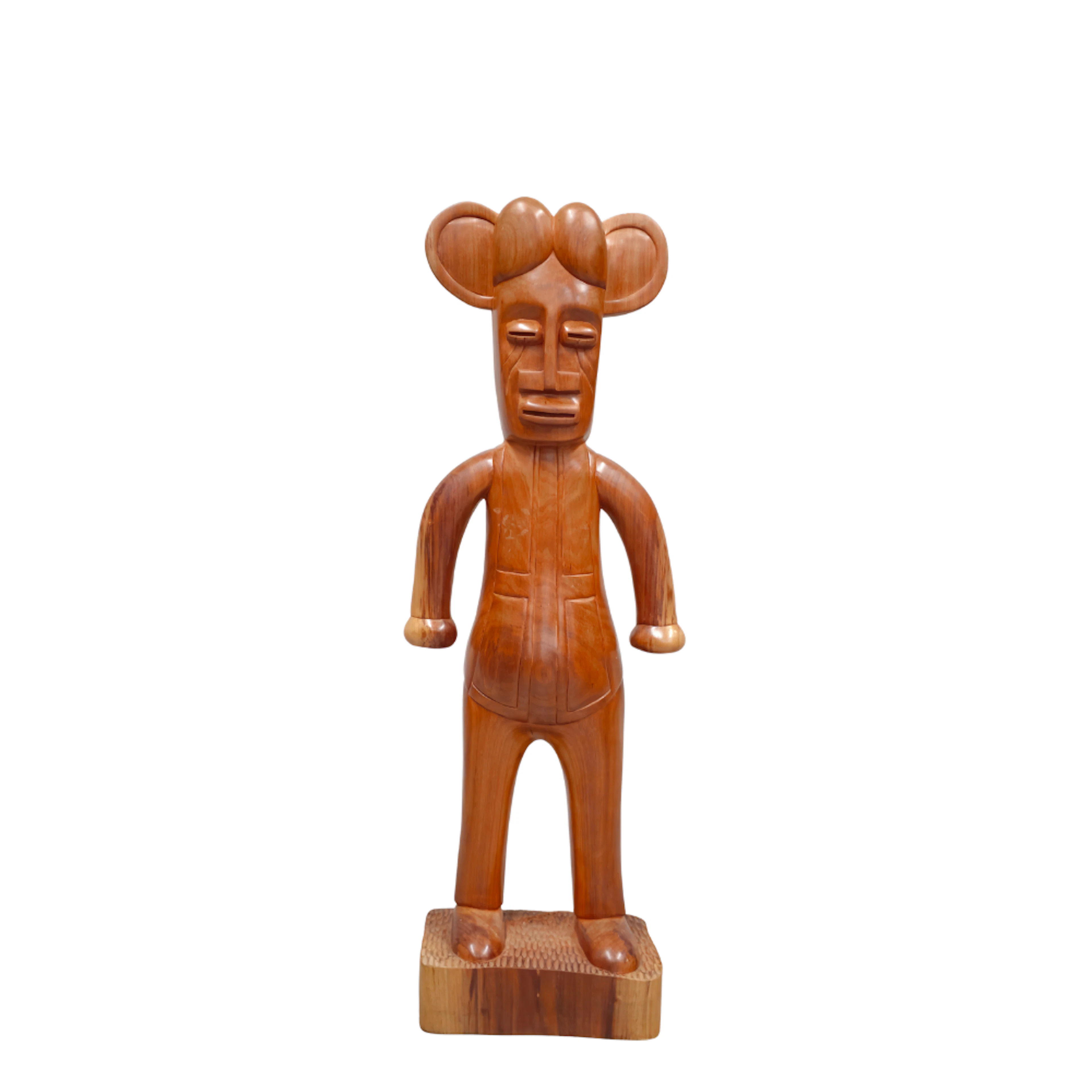 COREON DU (WE DÚ). ART TOY. ESCULTURA EN MADERA POLICROMADA. ANGOLA.