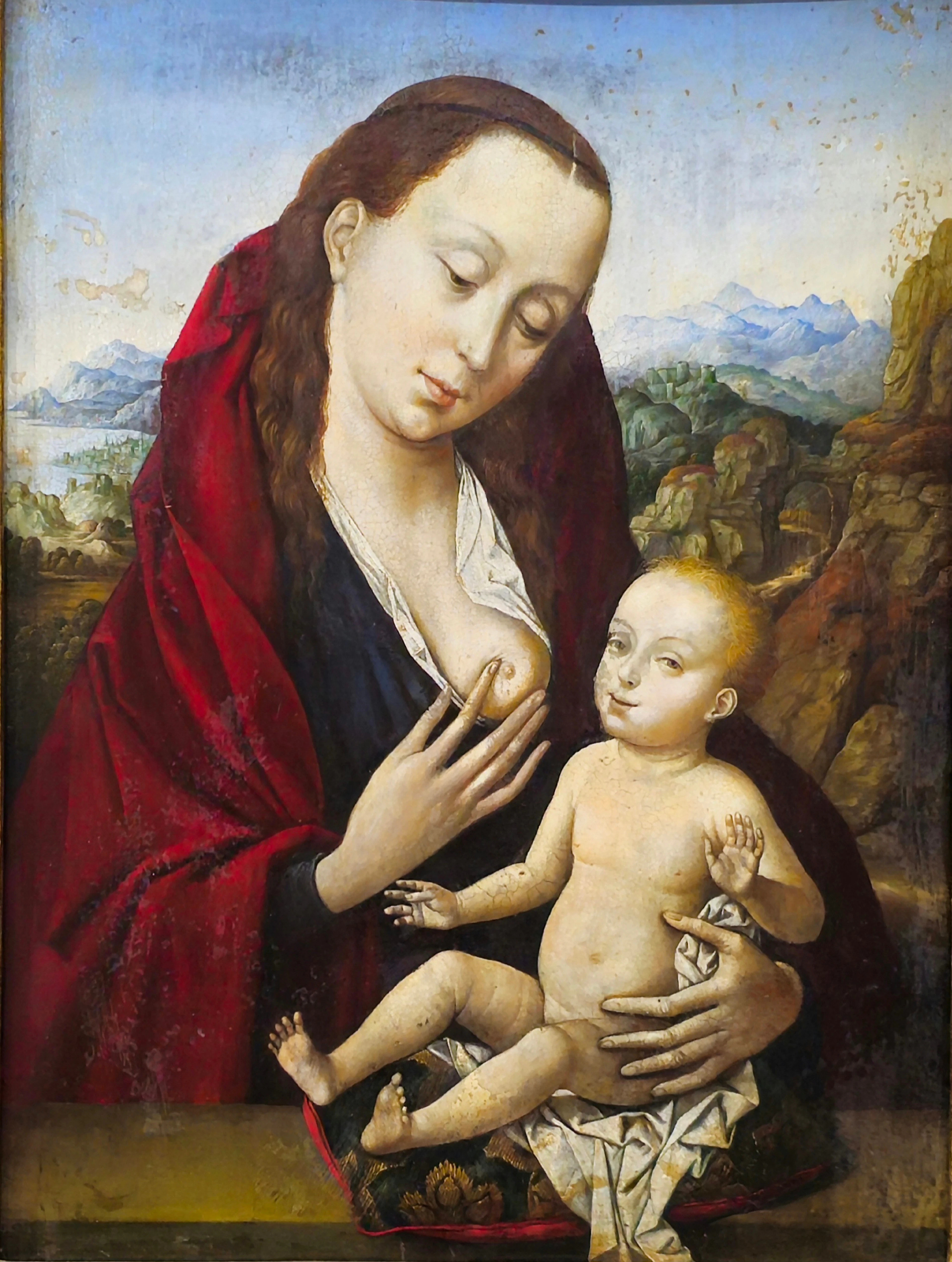 JEF VAN DER VEKEN (1872-1964). ATRIBUIDO. Virgen con el Niño.