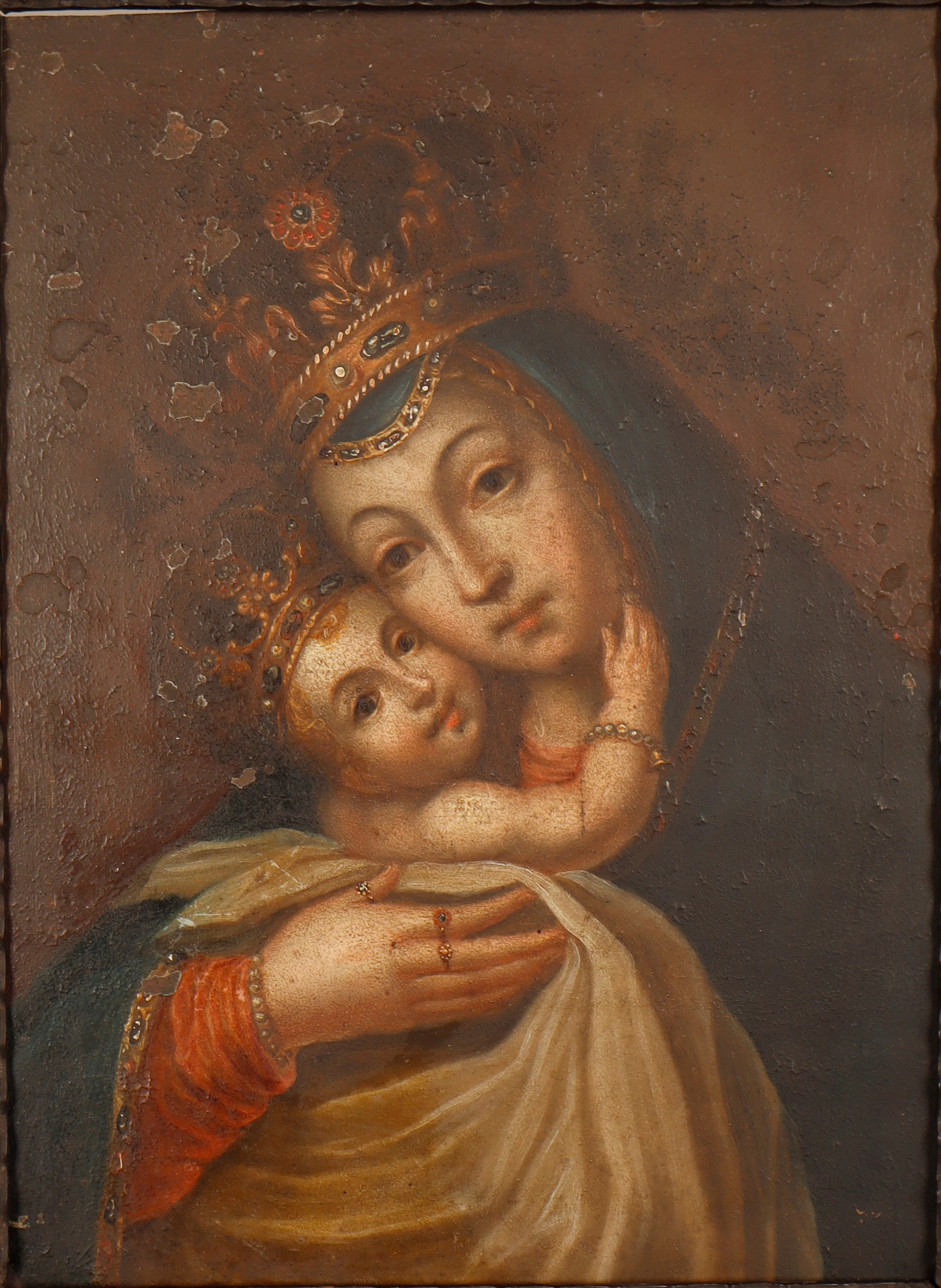 ESCUELA ESPAÑOLA DEL SIGLO XVII. Virgen de Belén.
