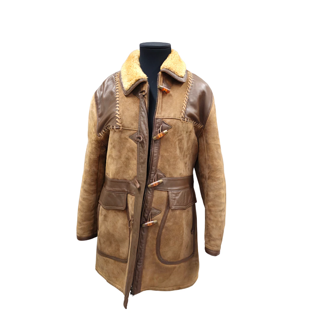 CHAQUETÓN DE CORDERO COMBINADO CON NAPA.