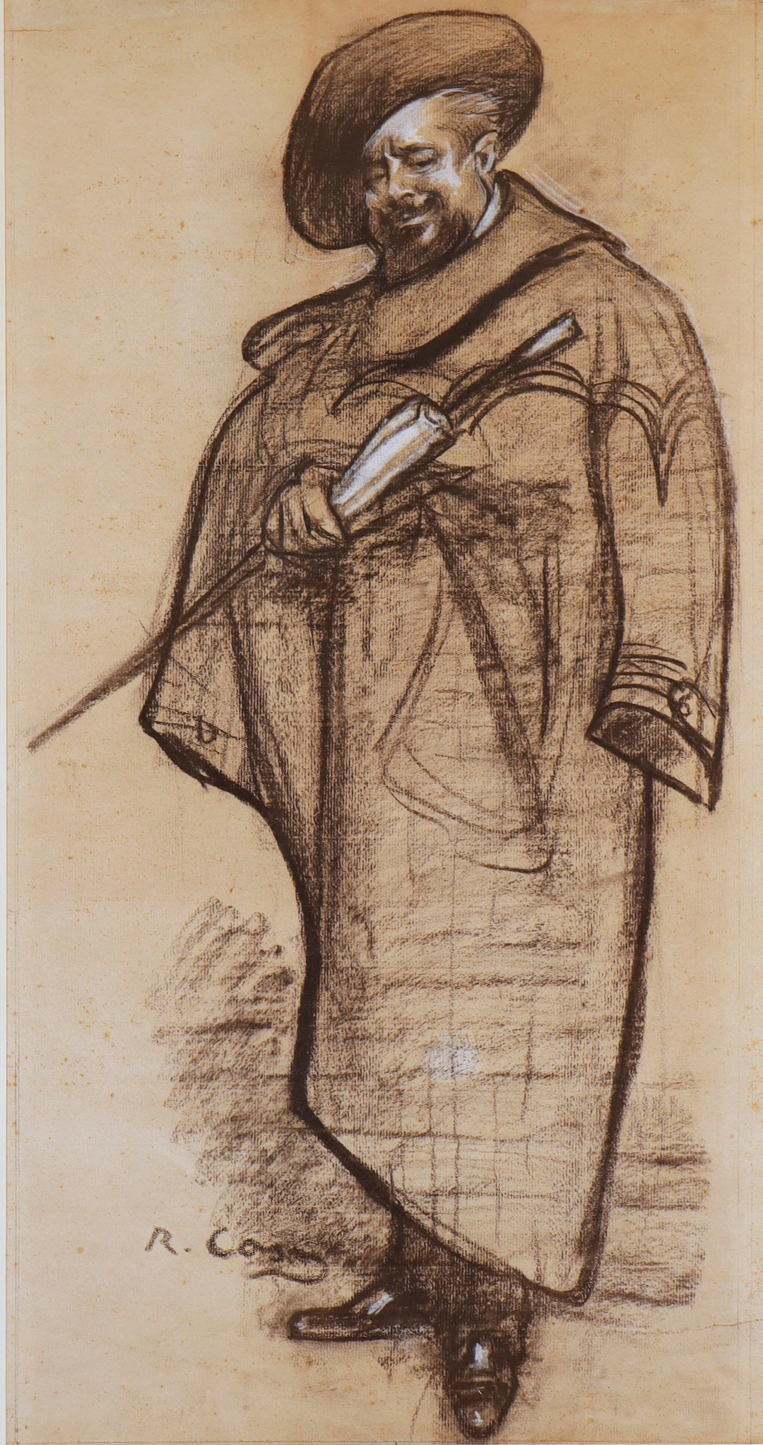 RAMON CASAS (1866–1932). Retrato de Pompeu Gener, "Peius".