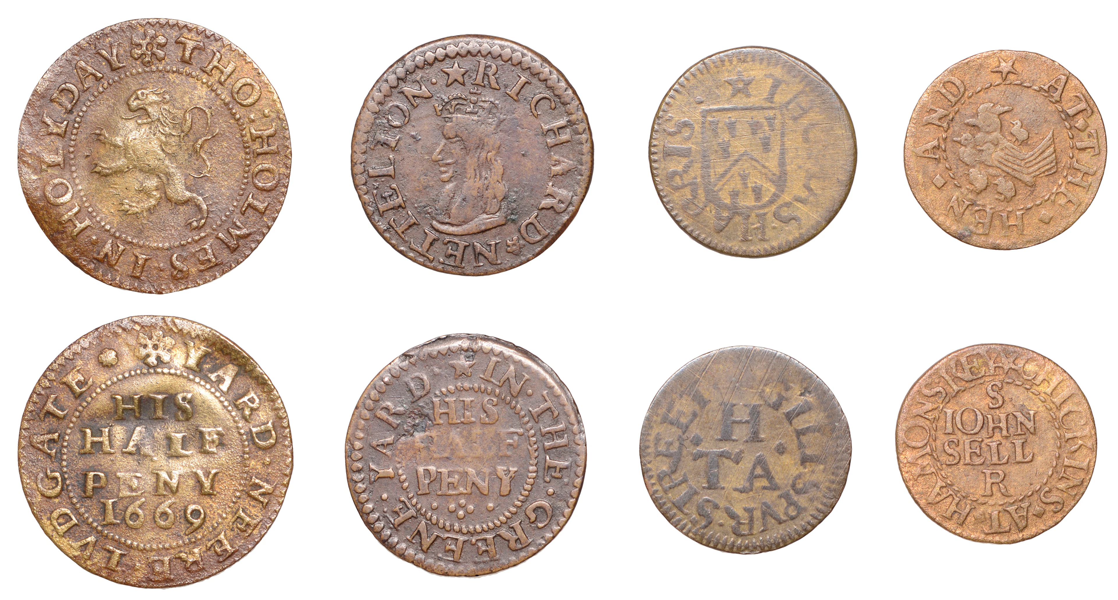 17th Century Tokens, LONDON (City), Giltspur Street, Thomas Harris